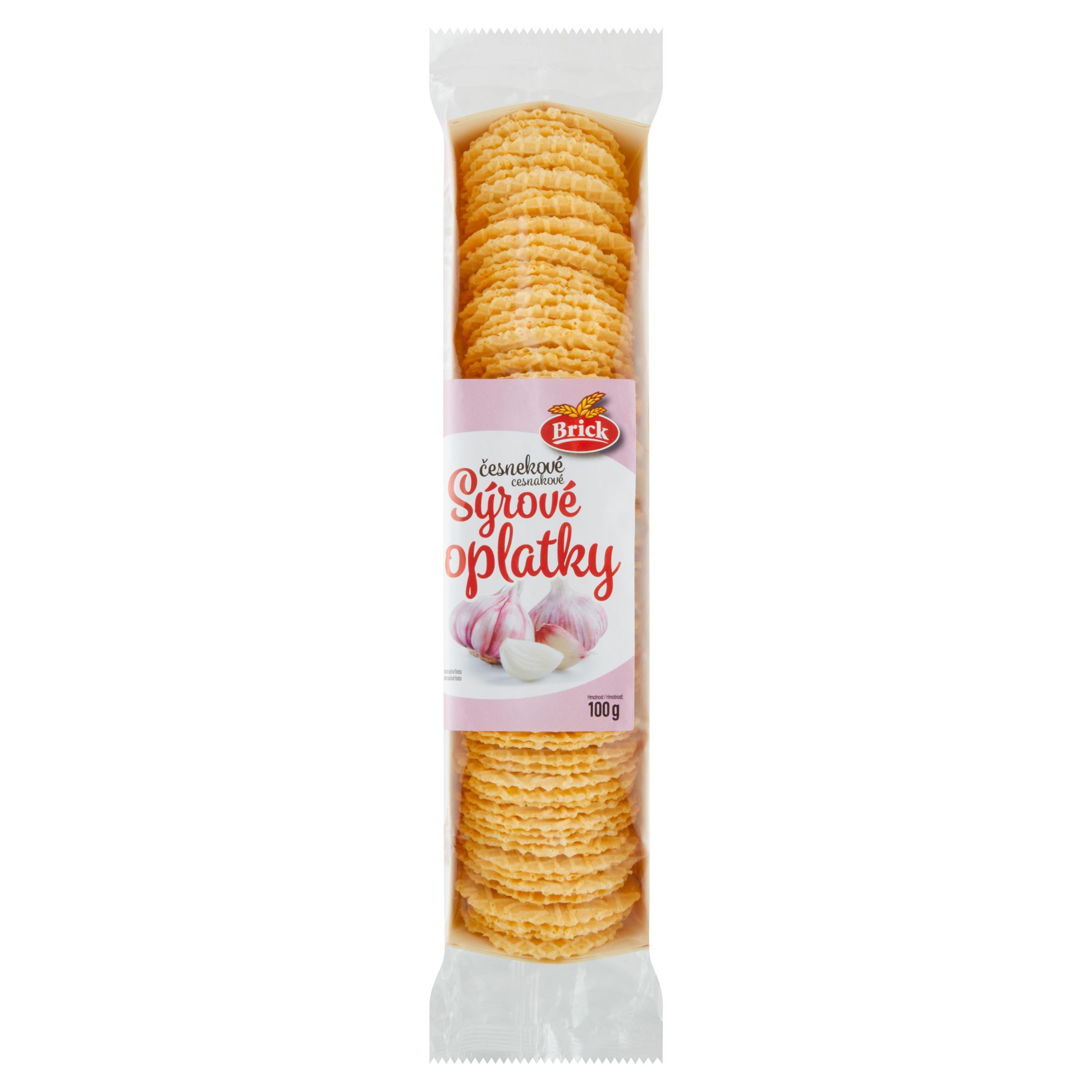 Trvanlivé potraviny - Brick Sýrové oplatky česnekové 100g