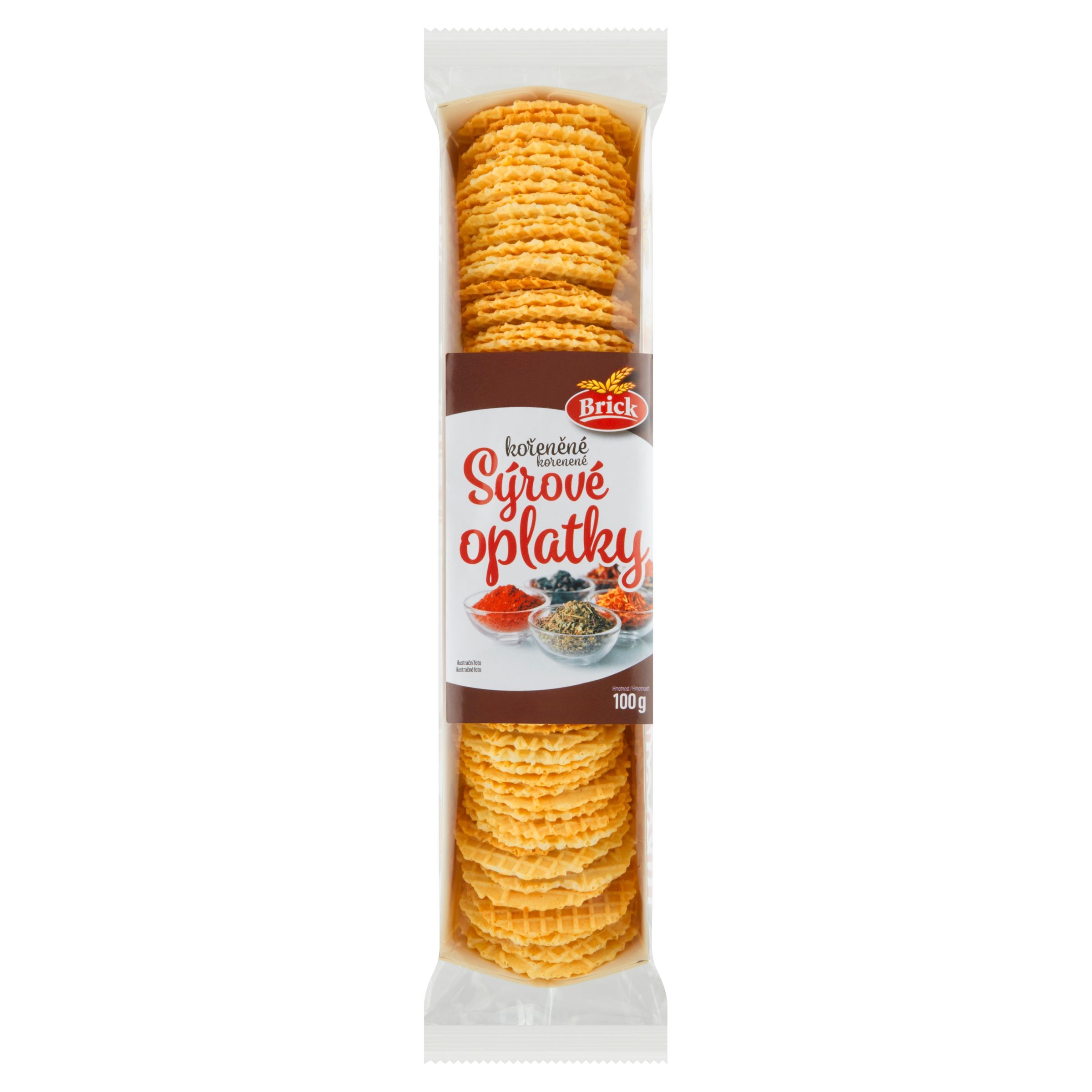 Trvanlivé potraviny - Brick Sýrové oplatky kořeněné 100g