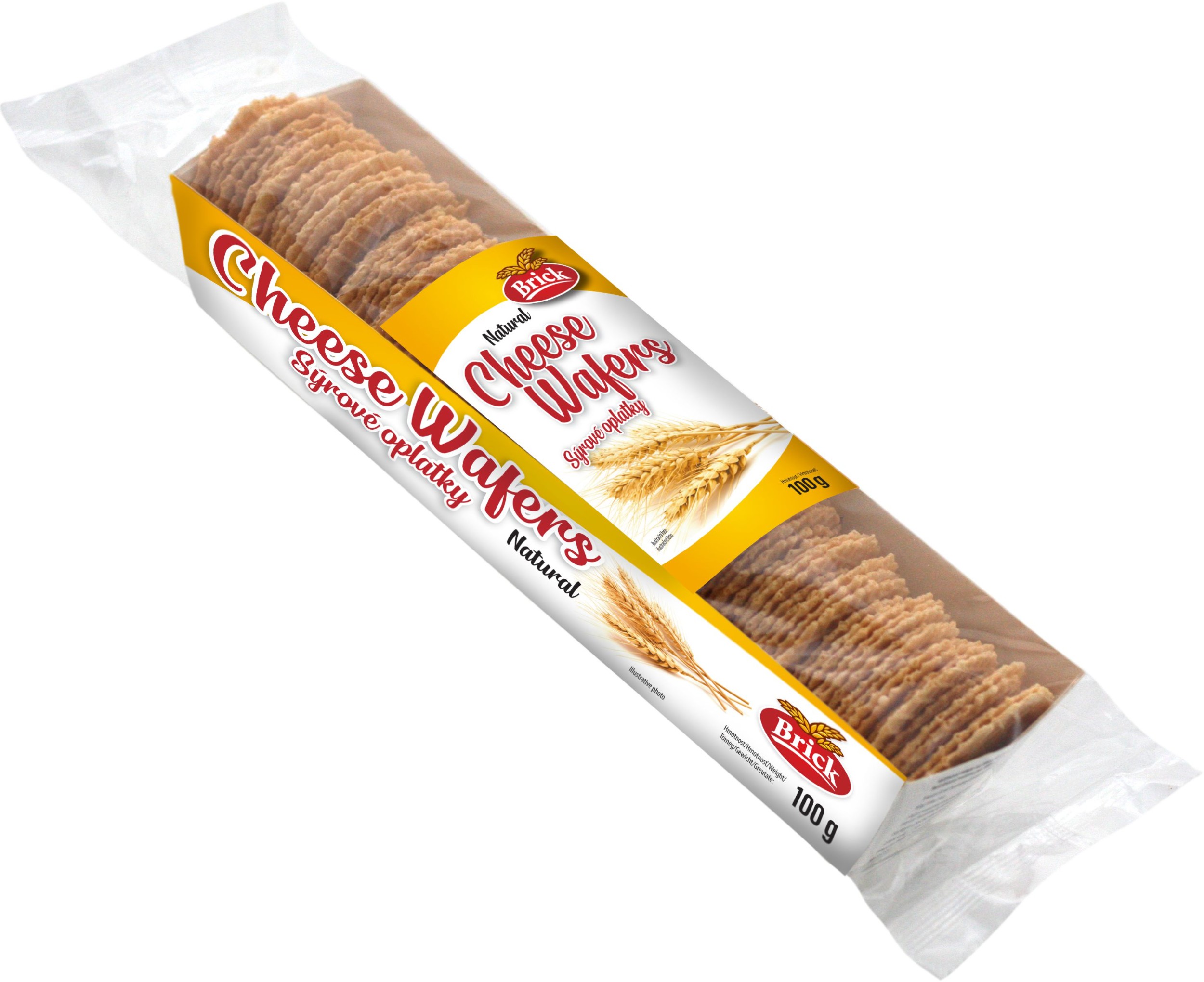 Trvanlivé potraviny - Brick Sýrové oplatky natural 100g