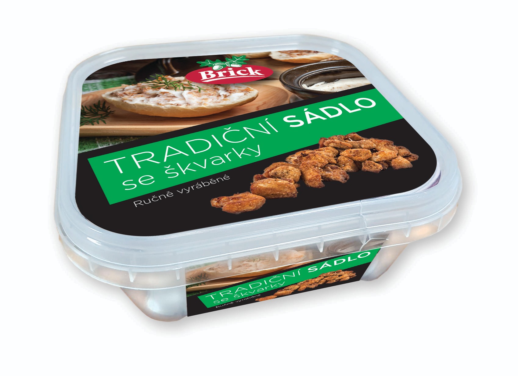Uzeniny a lahůdky - Brick Tradiční sádlo se škvarky 130g