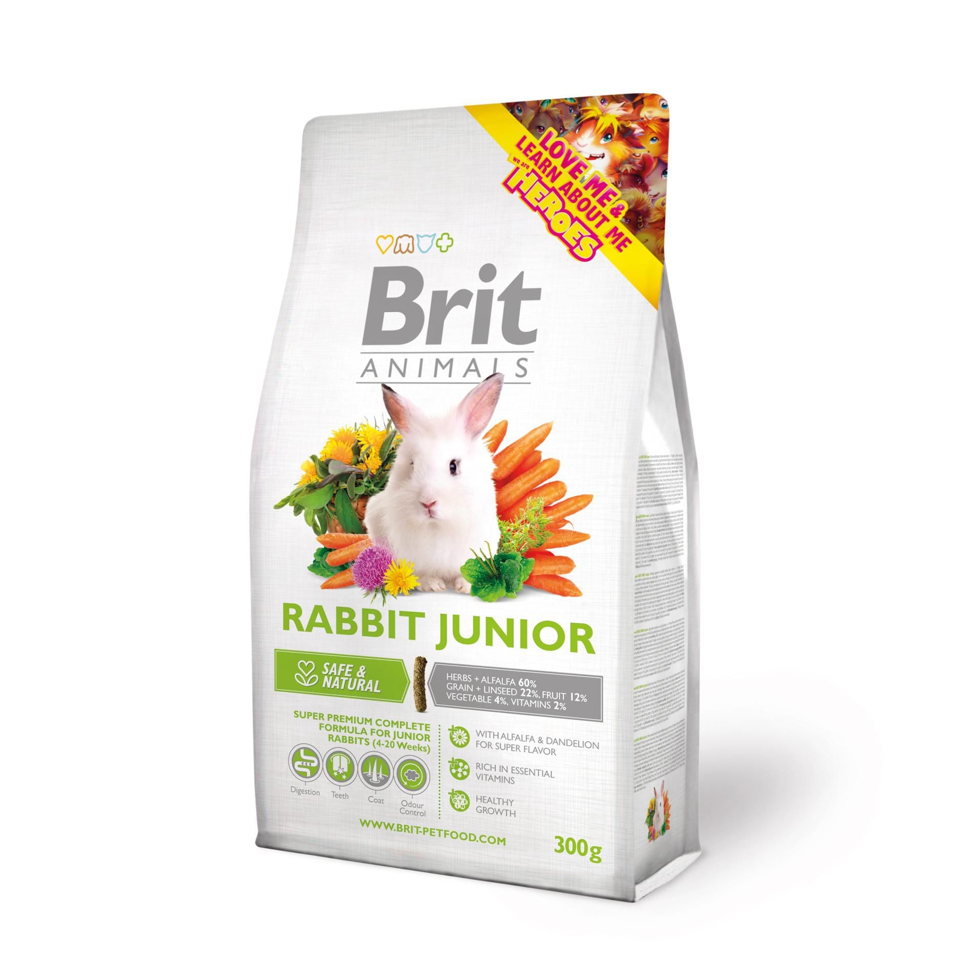 Svět zvířat - Brit Animals  Rabbit Junior Complete 300 g