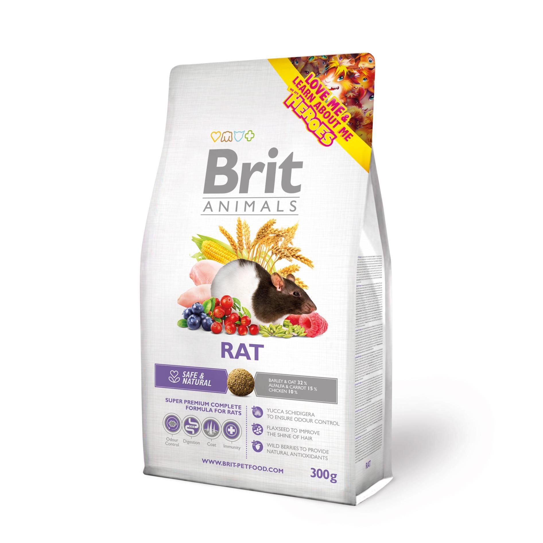 Svět zvířat - Brit Animals Rat Complete 300 g