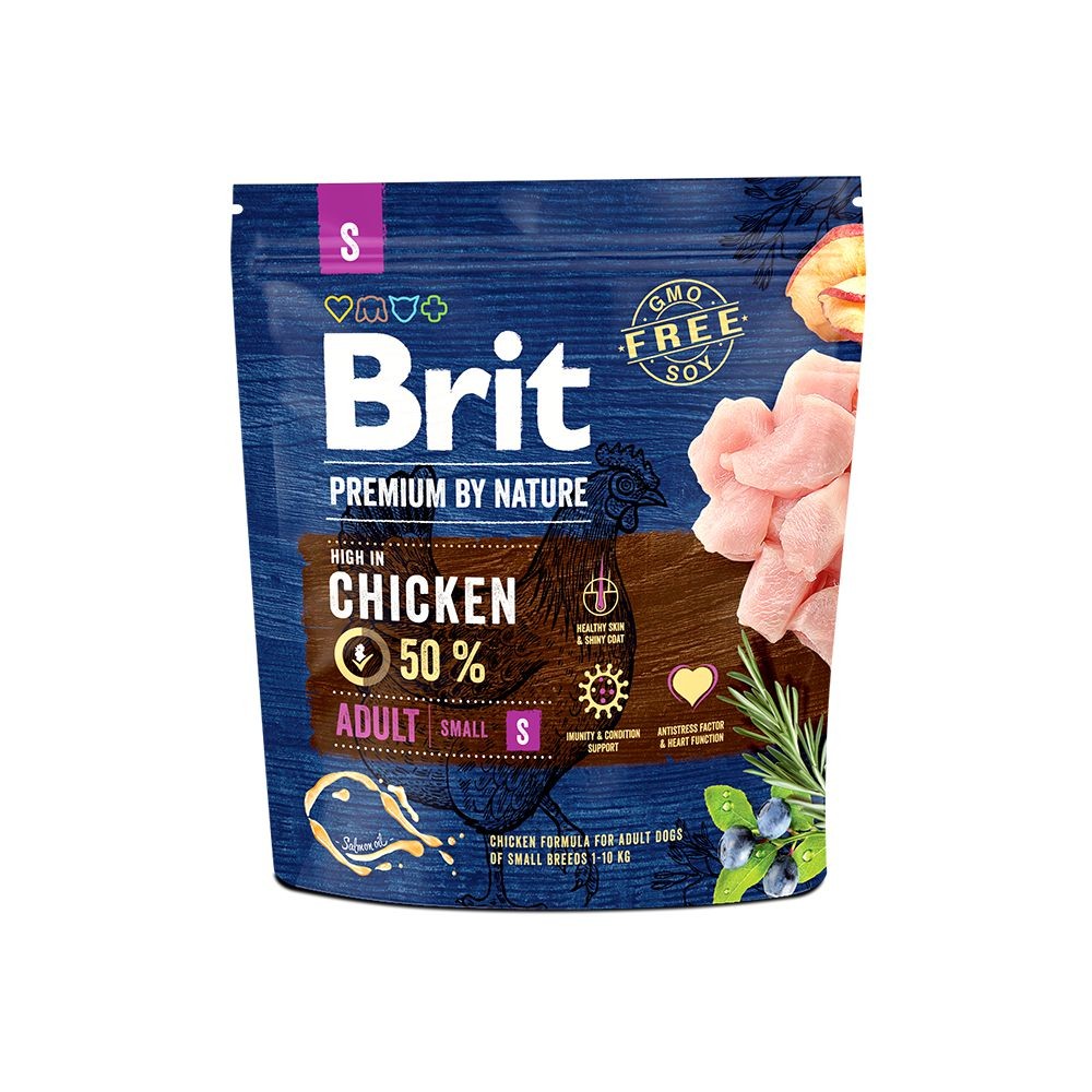 Svět zvířat - Brit Premium by Nature Adult S 1 kg