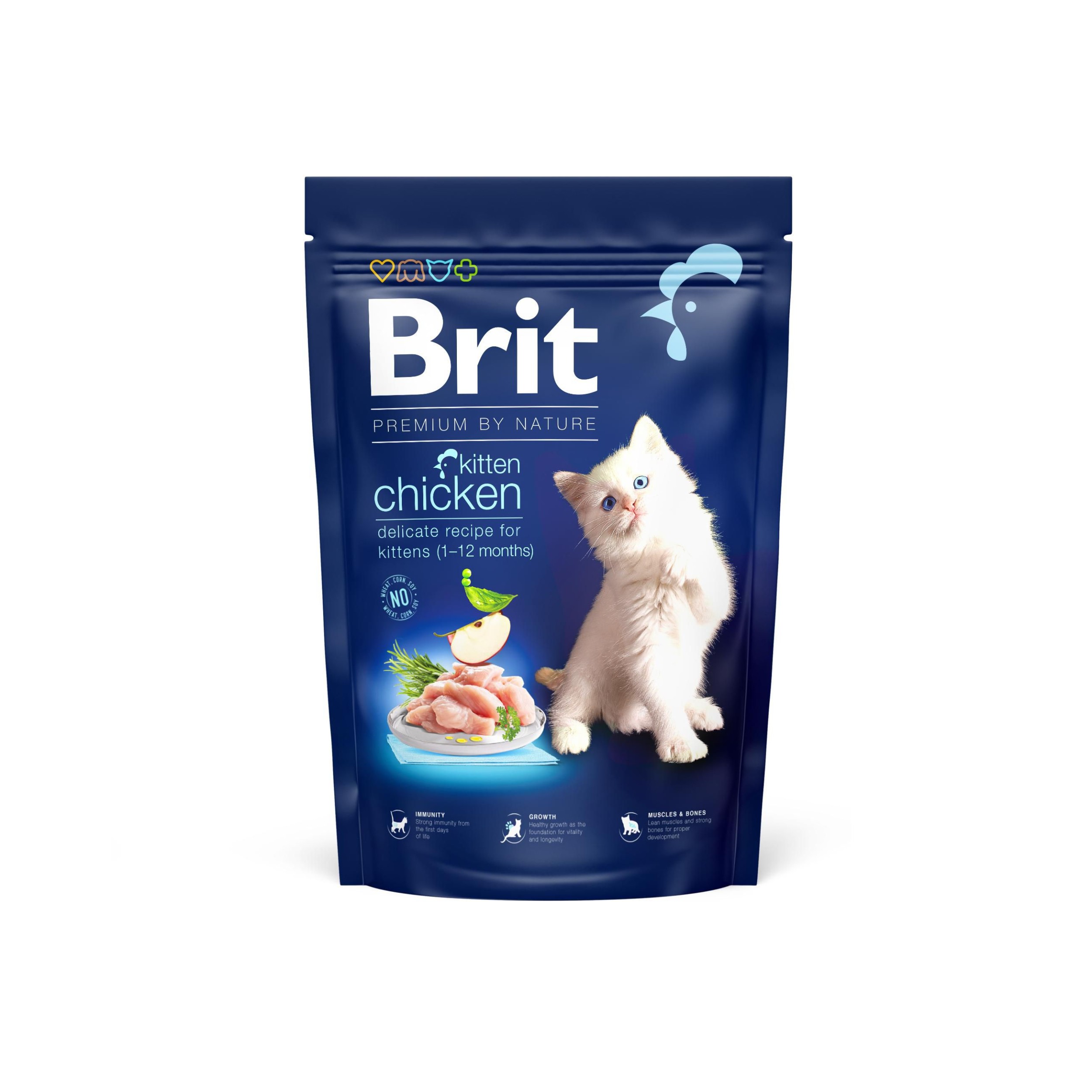 Svět zvířat - Brit Premium by Nature Cat. Kitten Chicken, 1,5 kg