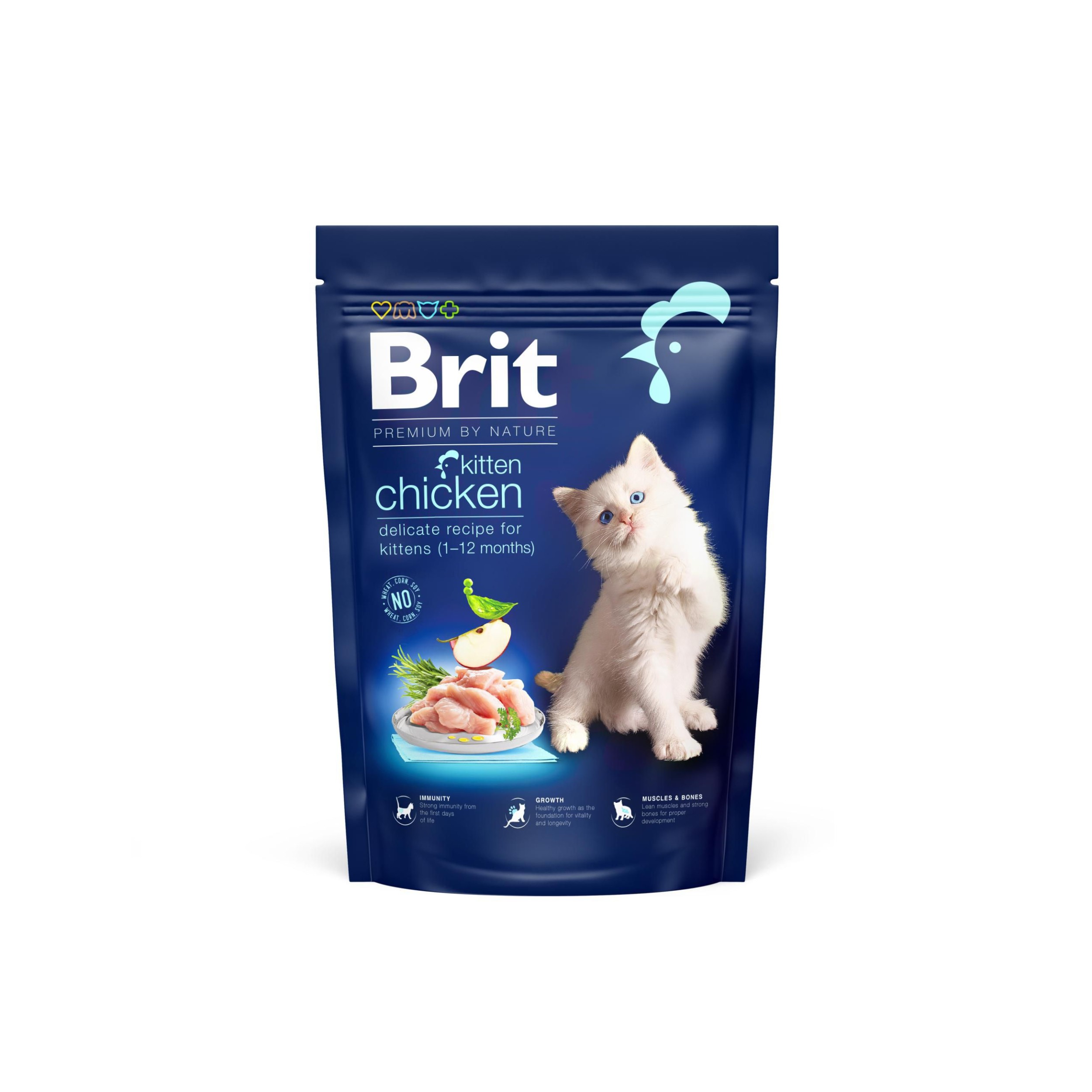 Svět zvířat - Brit Premium by Nature Cat. Kitten Chicken, 800 g