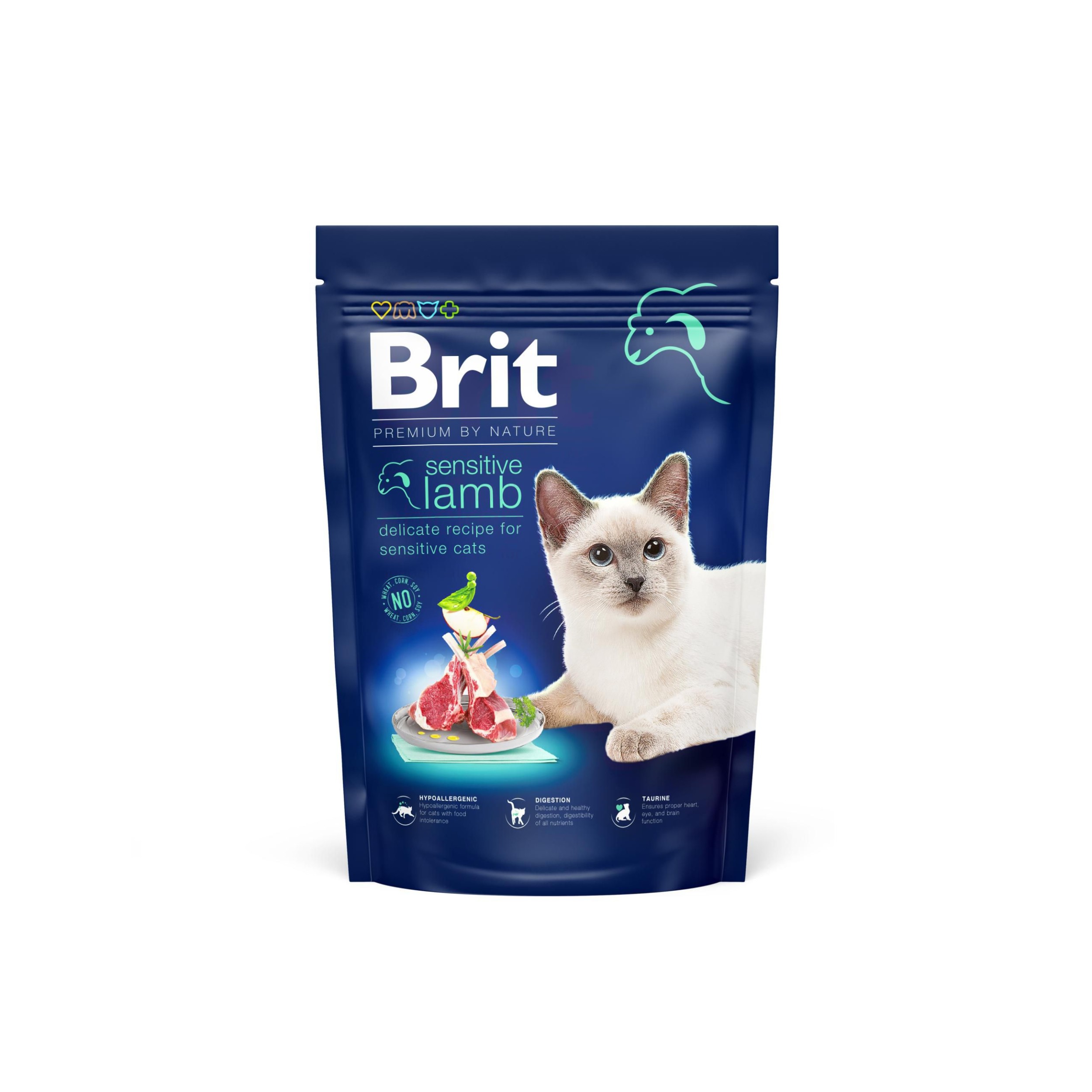 Svět zvířat - Brit Premium by Nature Cat. Sensitive Lamb,  800 g