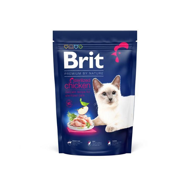 Svět zvířat - Brit Premium by Nature Cat. Sterilized Chicken, 1,5 kg