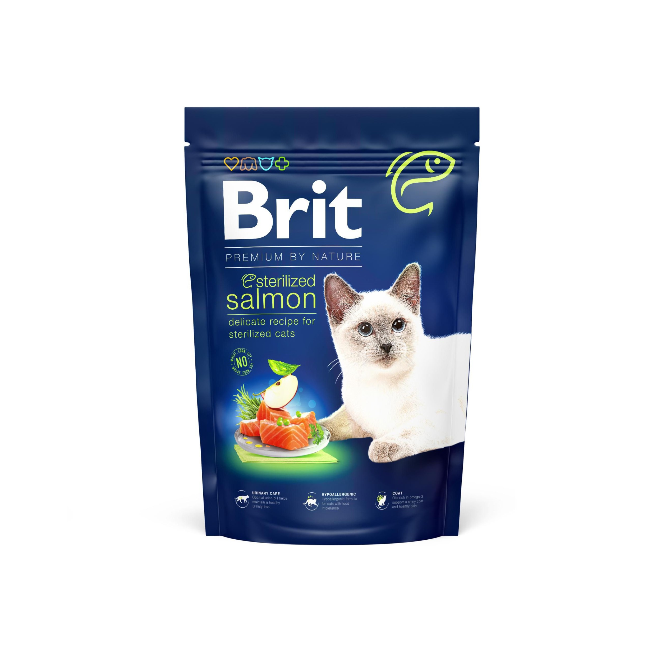Svět zvířat - Brit Premium by Nature Cat. Sterilized Salmon, 1,5 kg