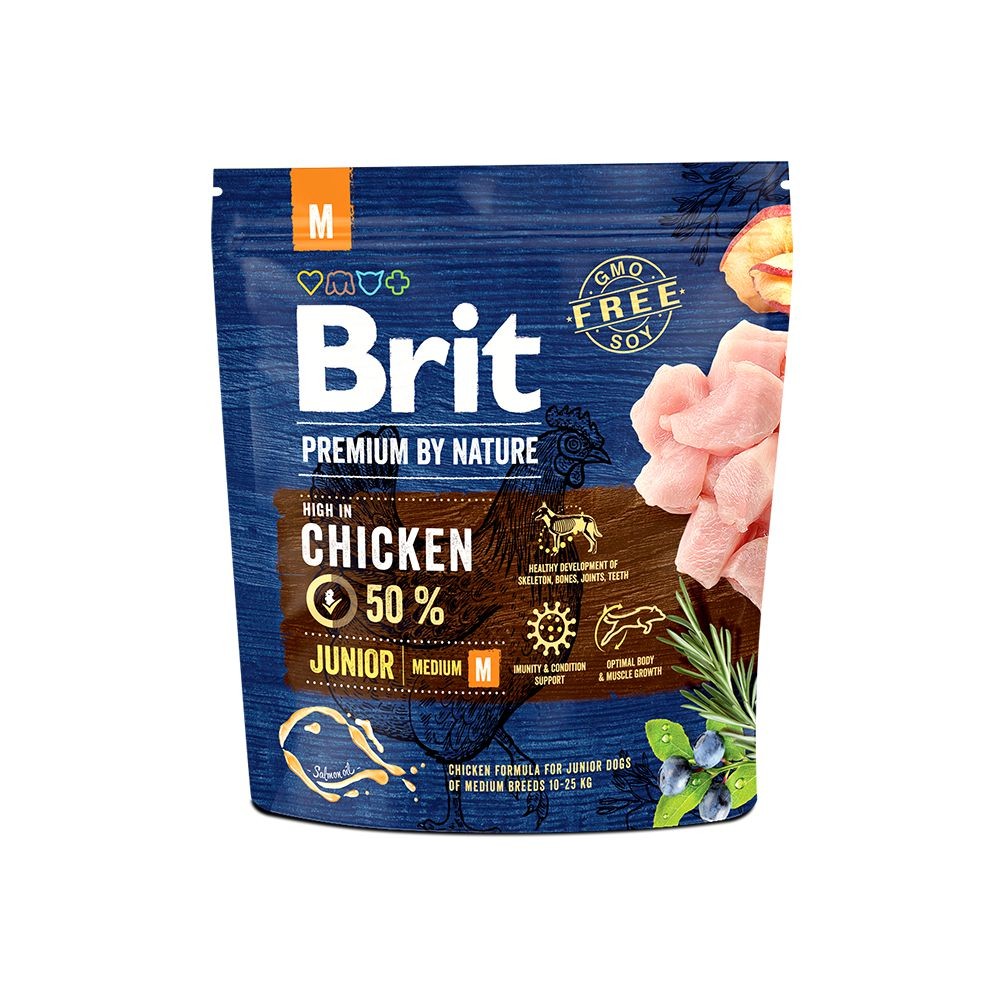 Svět zvířat - Brit Premium by Nature Junior M 1 kg