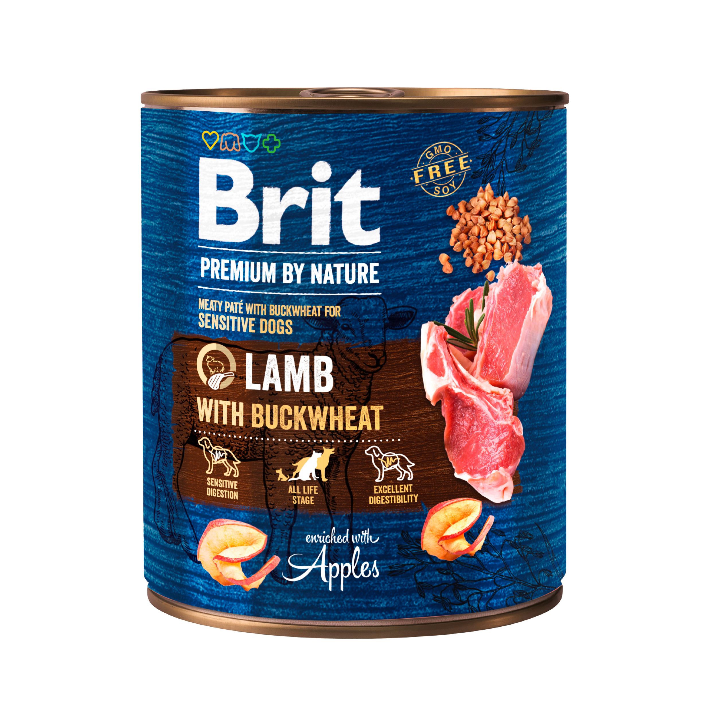 Svět zvířat - Brit Premium by Nature Lamb with Buckwheat 800 g