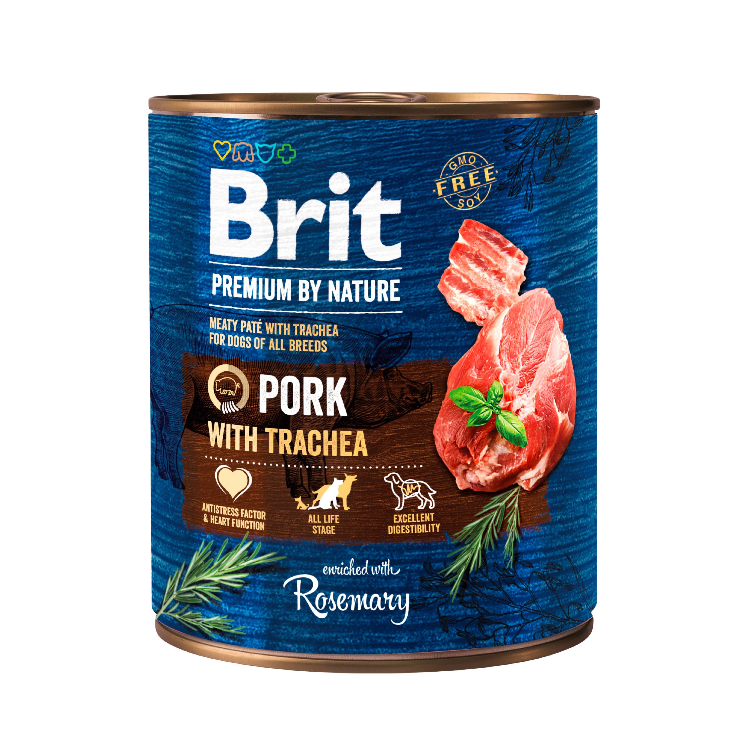 Svět zvířat - Brit Premium by Nature Pork with Trachea 800 g