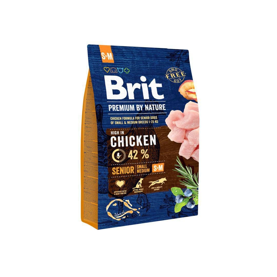 Svět zvířat - Brit Premium by Nature Senior S/M 3 kg