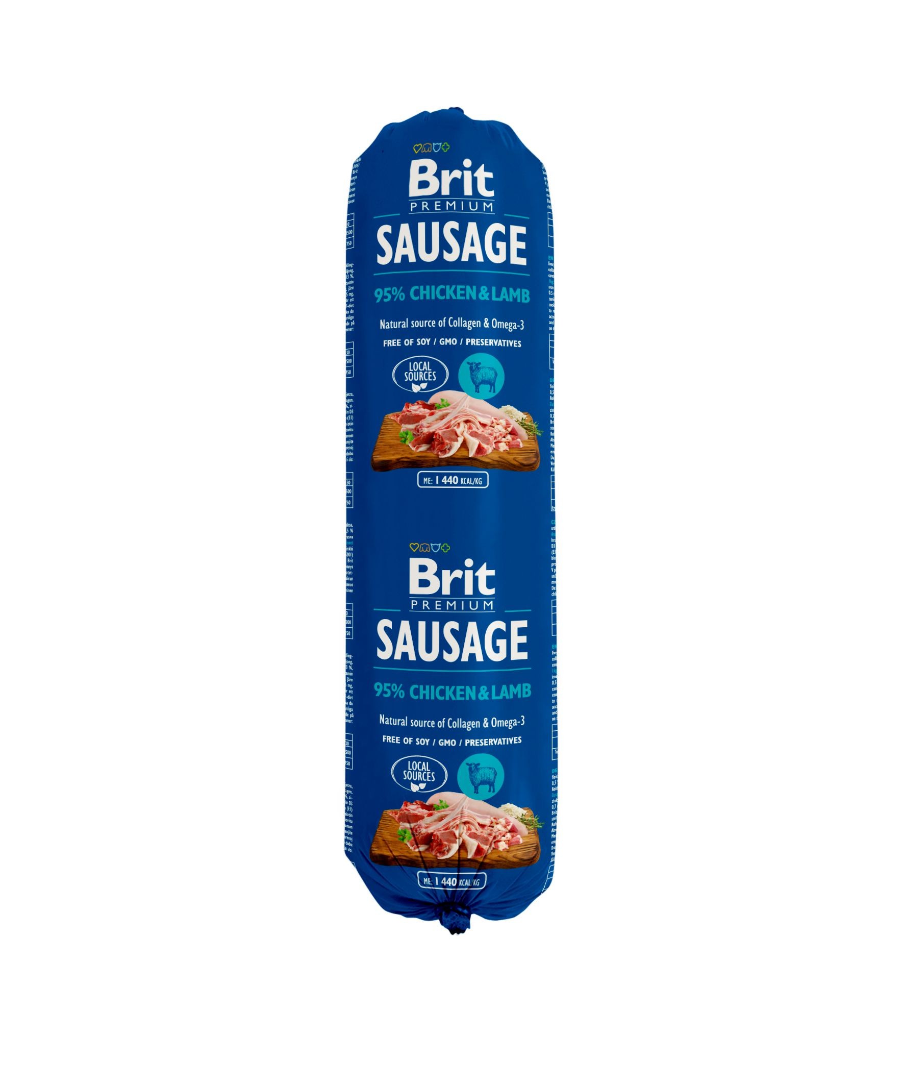 Svět zvířat - Brit Sausage Chicken & Lamb 800 g