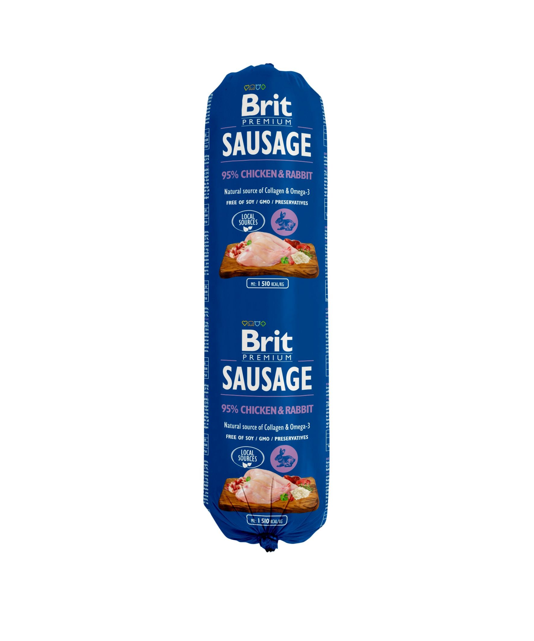 Svět zvířat - Brit Sausage Chicken & Rabbit 800 g