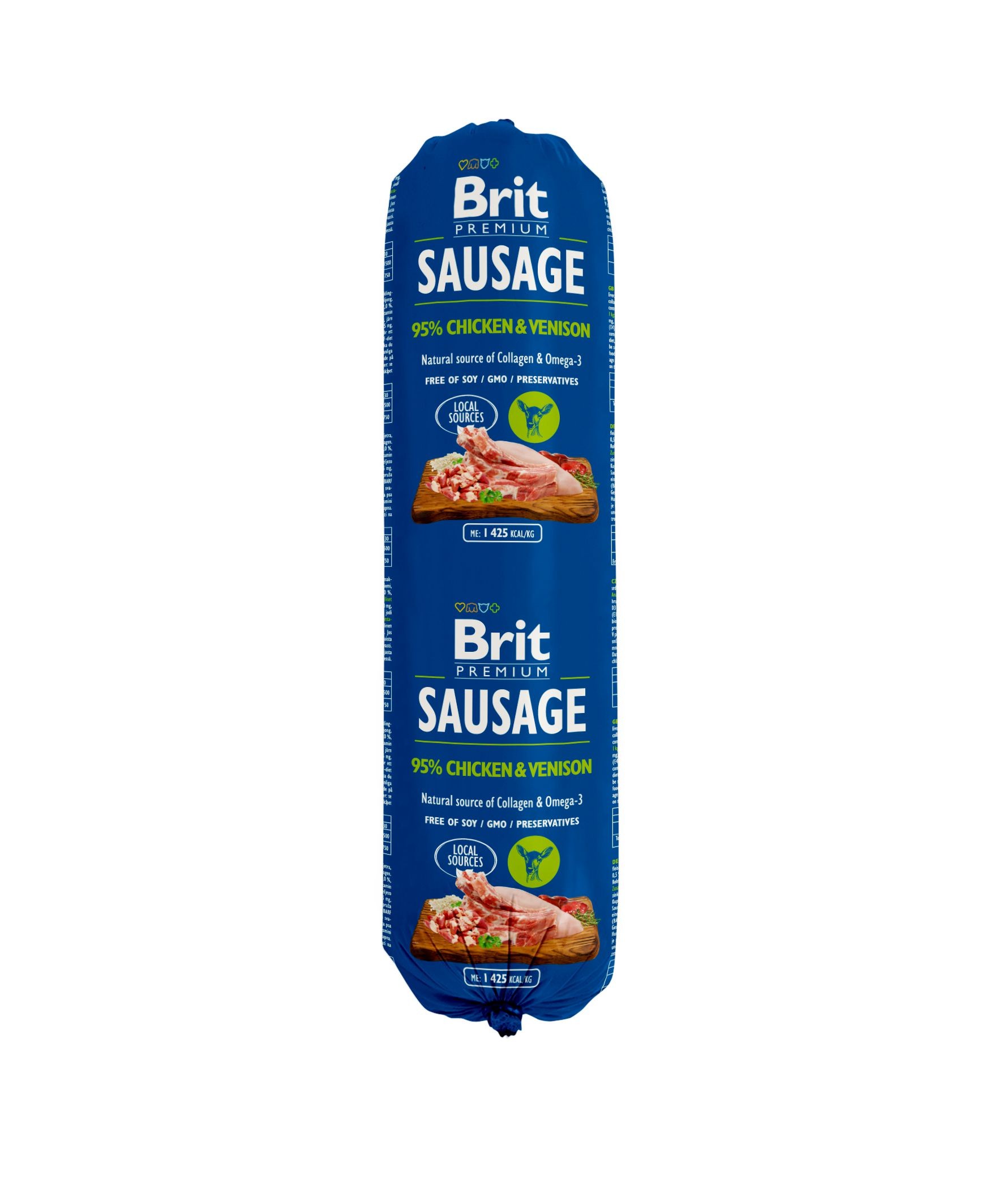 Svět zvířat - Brit Sausage Chicken & Venison 800 g