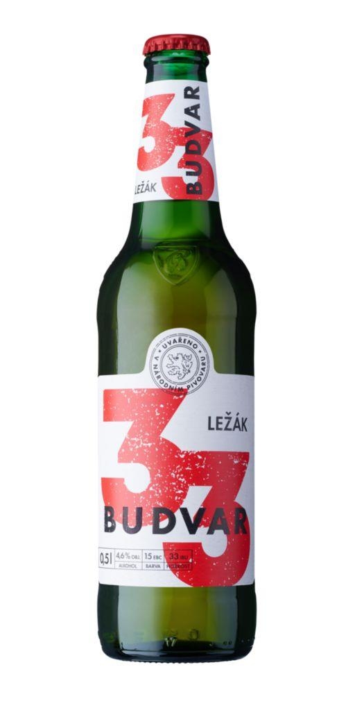 Nápoje - Budějovický Budvar Budvar 33 světlý ležák 0,5l