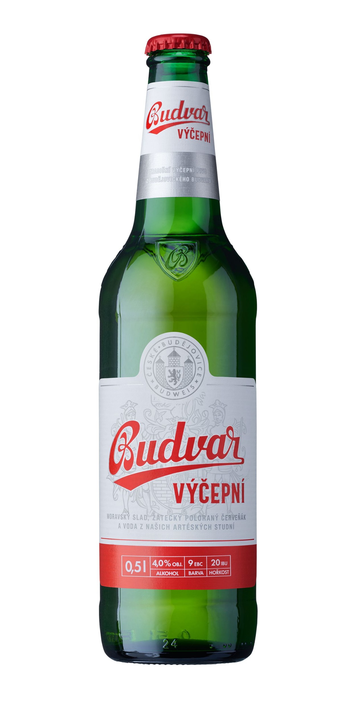 Nápoje - Budweiser Budvar Classic světlé výčepní pivo lahev 0,5 l