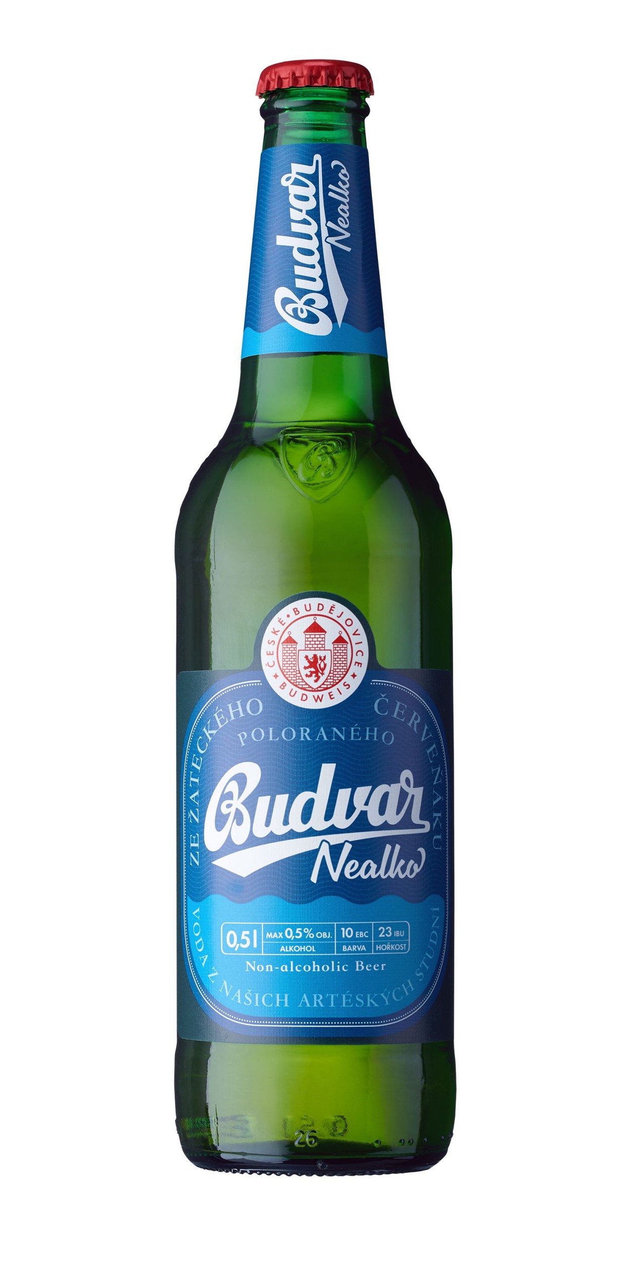 Nápoje - Budweiser Budvar Free nealkoholické pivo lahev 0,5 l