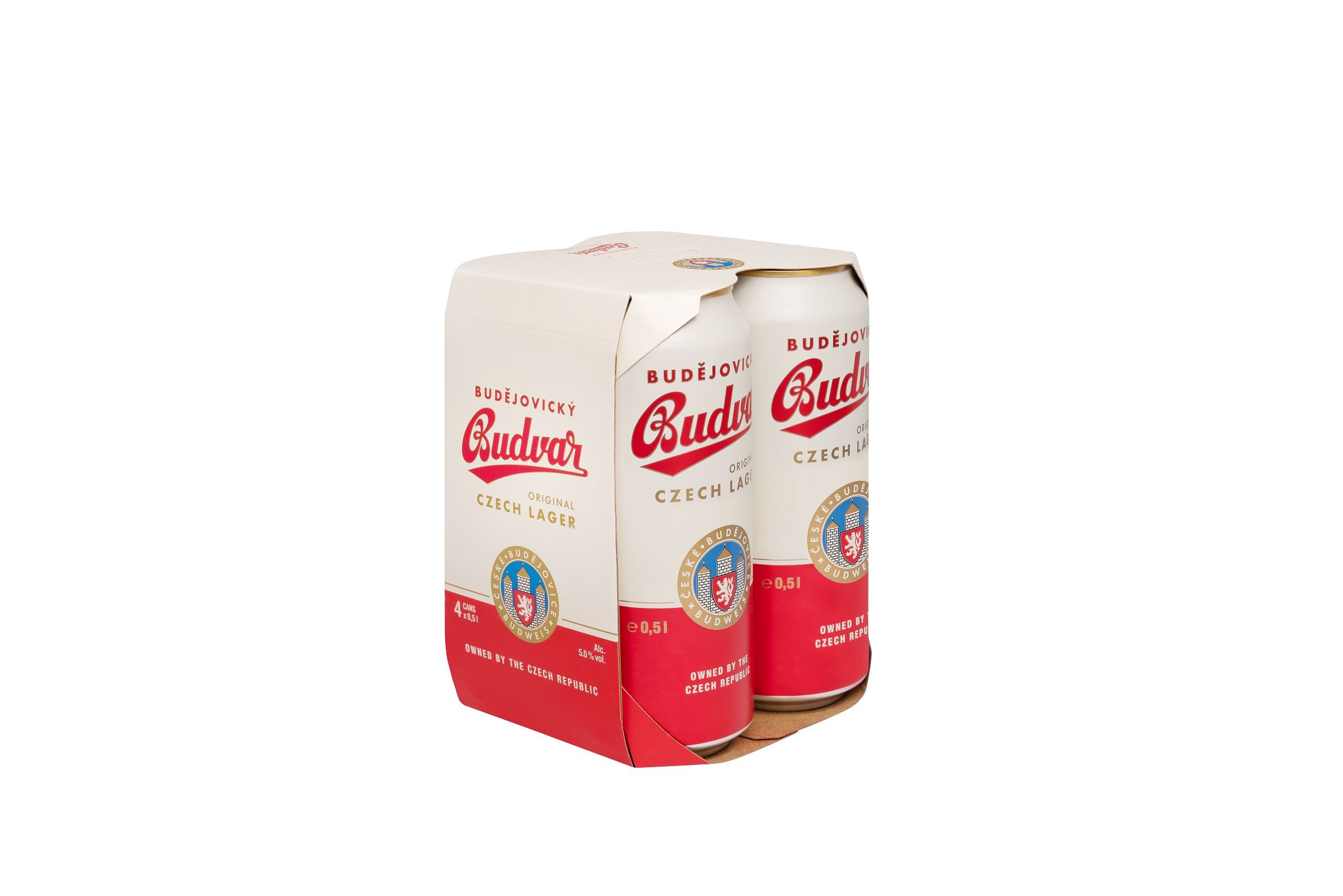 Nápoje - Budweiser Budvar Original světlý ležák 4 x 0,5 l