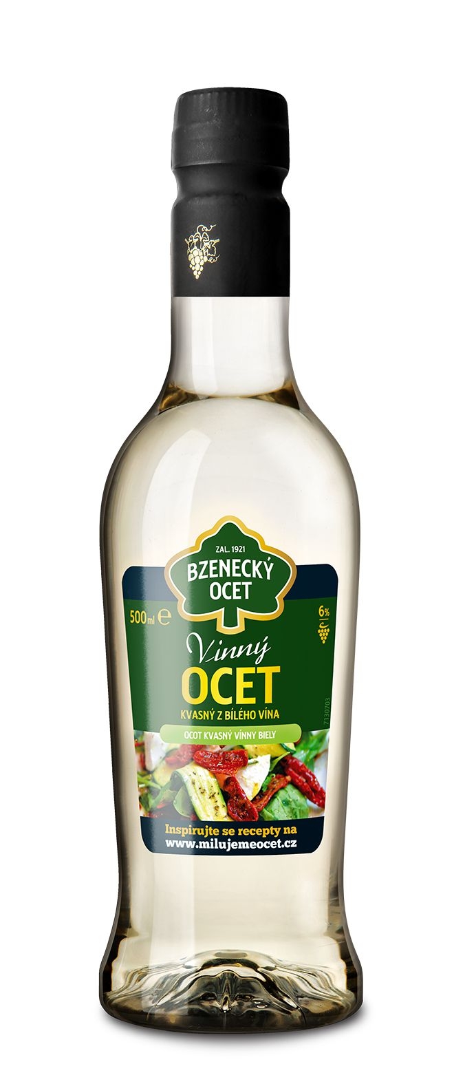 Trvanlivé potraviny - Bzenecký ocet vinný bílý 6% 500 ml