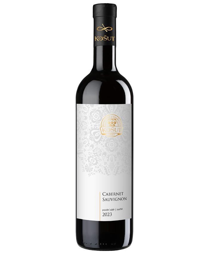 Nápoje - Cabernet Sauvignon, pozdní sběr, 2023, suché