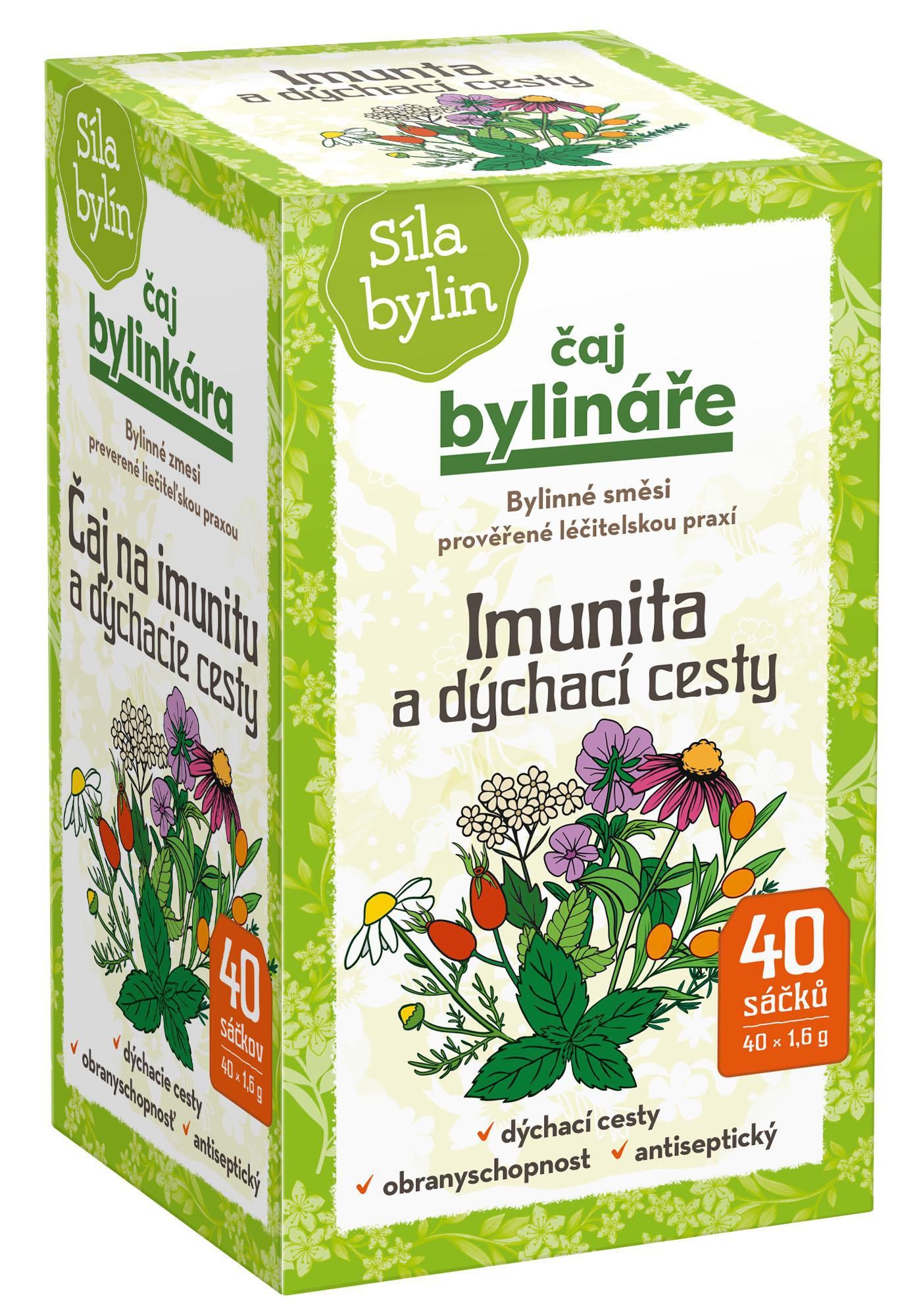 Čaj bylináře Na imunitu a dýchací cesty 40x1,6g
