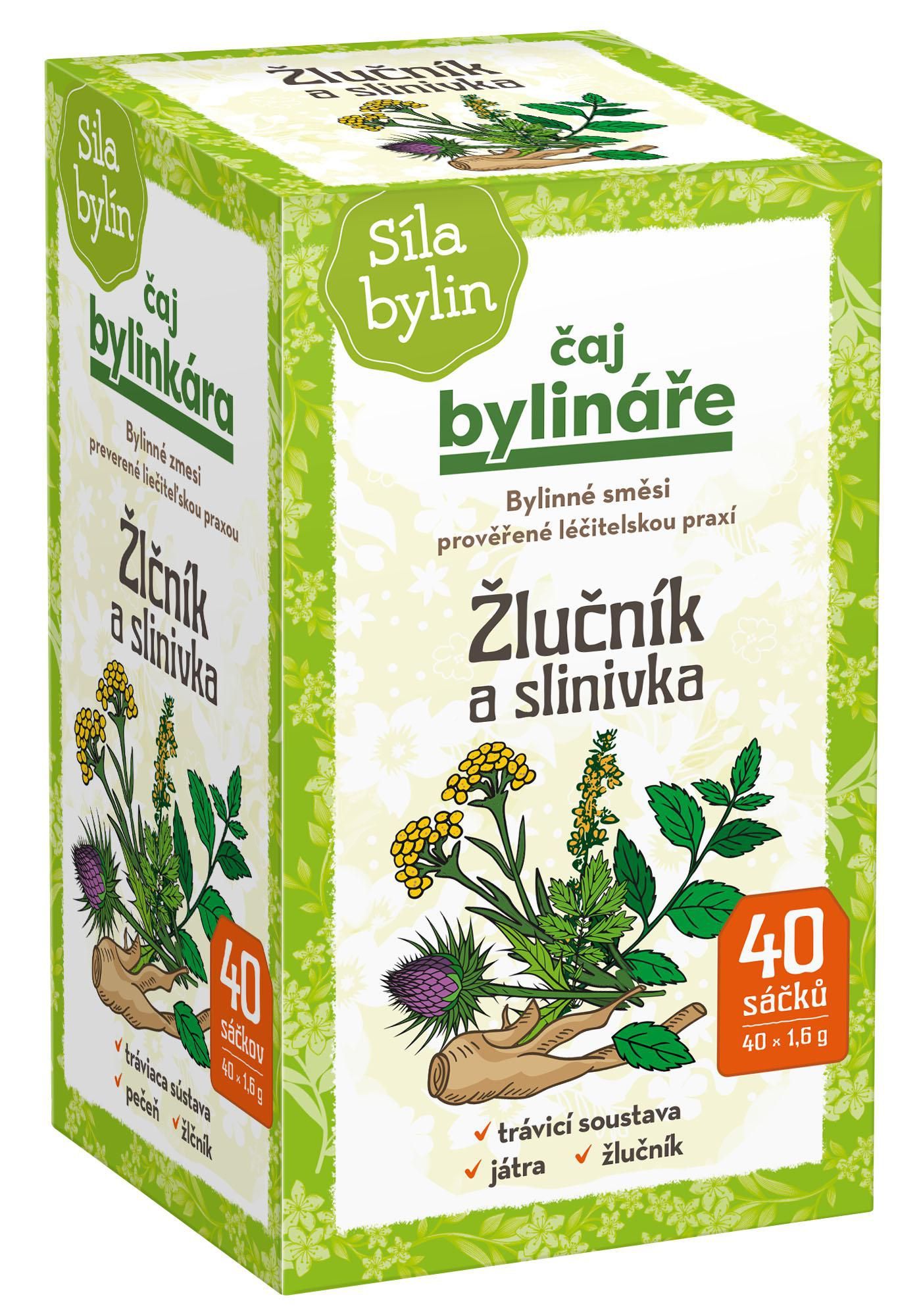 Nápoje - Čaj Bylináře Žlučník a slinivka 40x1,6 g