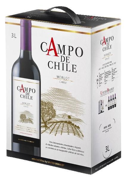 Nápoje - Campo De Chille Merlot 3l BIB