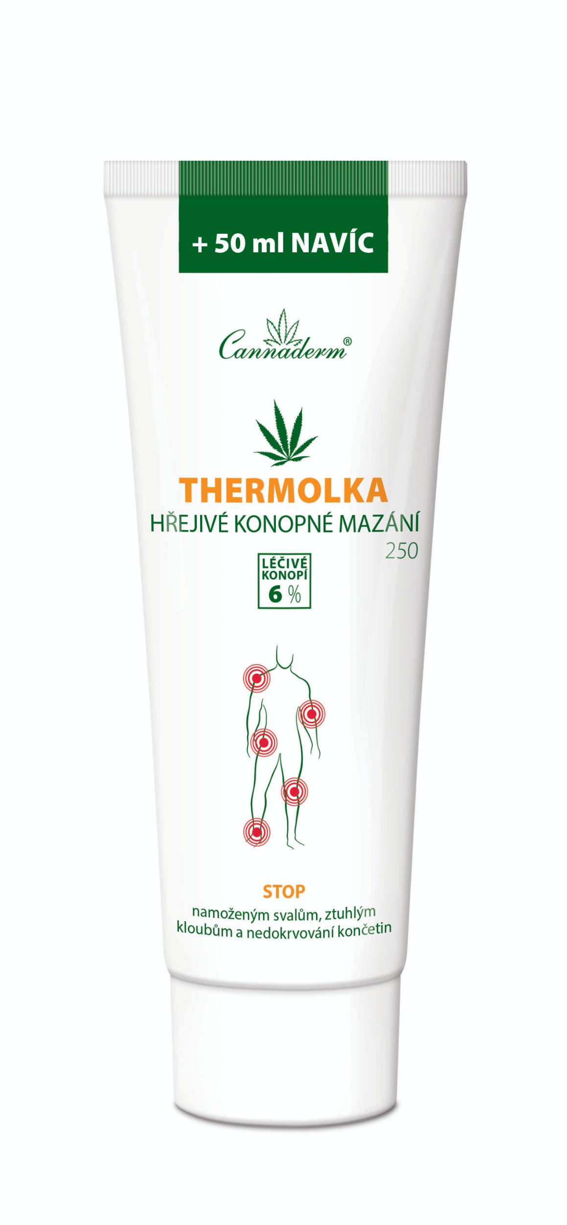 Drogerie a kosmetika - Cannaderm Mentholka konopné mazání 200 ml