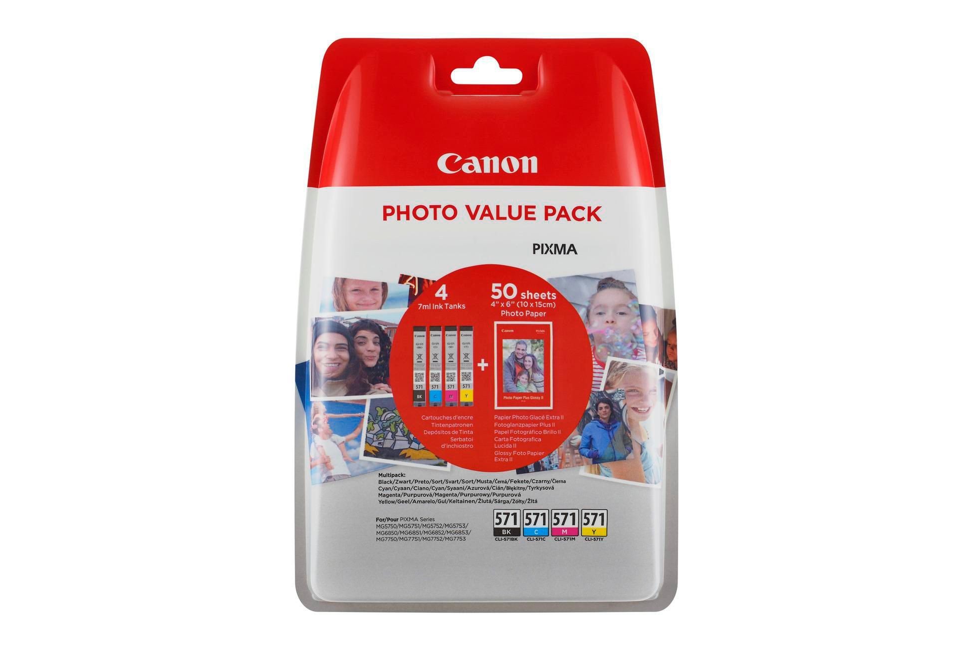 Elektro - Canon Cartridge CLI-571 CY/MG/YL/BK pack