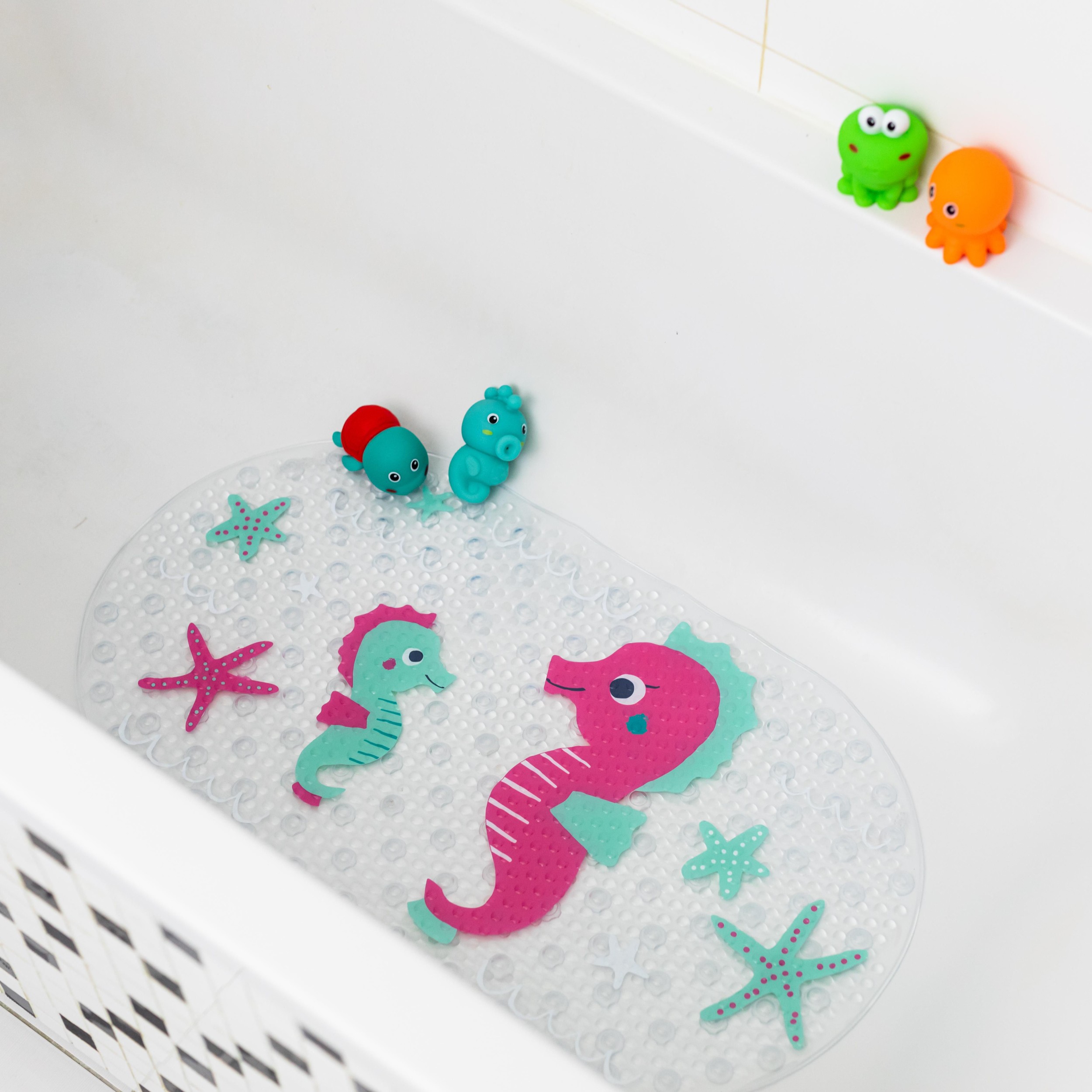 Svět dětí - Canpol babies Protiskluzová podložka do vany LOVE&SEA růžová