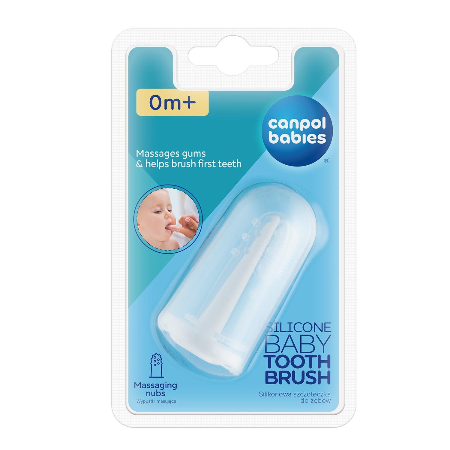 Svět dětí - Canpol babies První kartáček na prst masážní v pouzdru