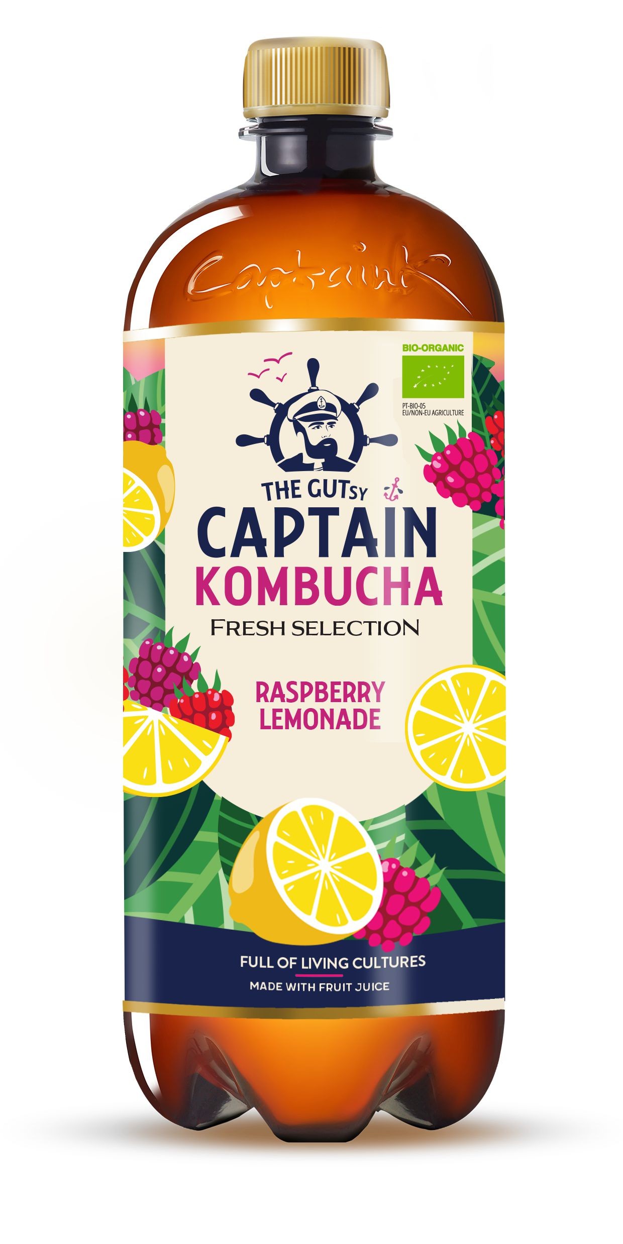Zdravý svět - Captain Kombucha Fresh Selection Malina & Citronová limonáda 1000ml