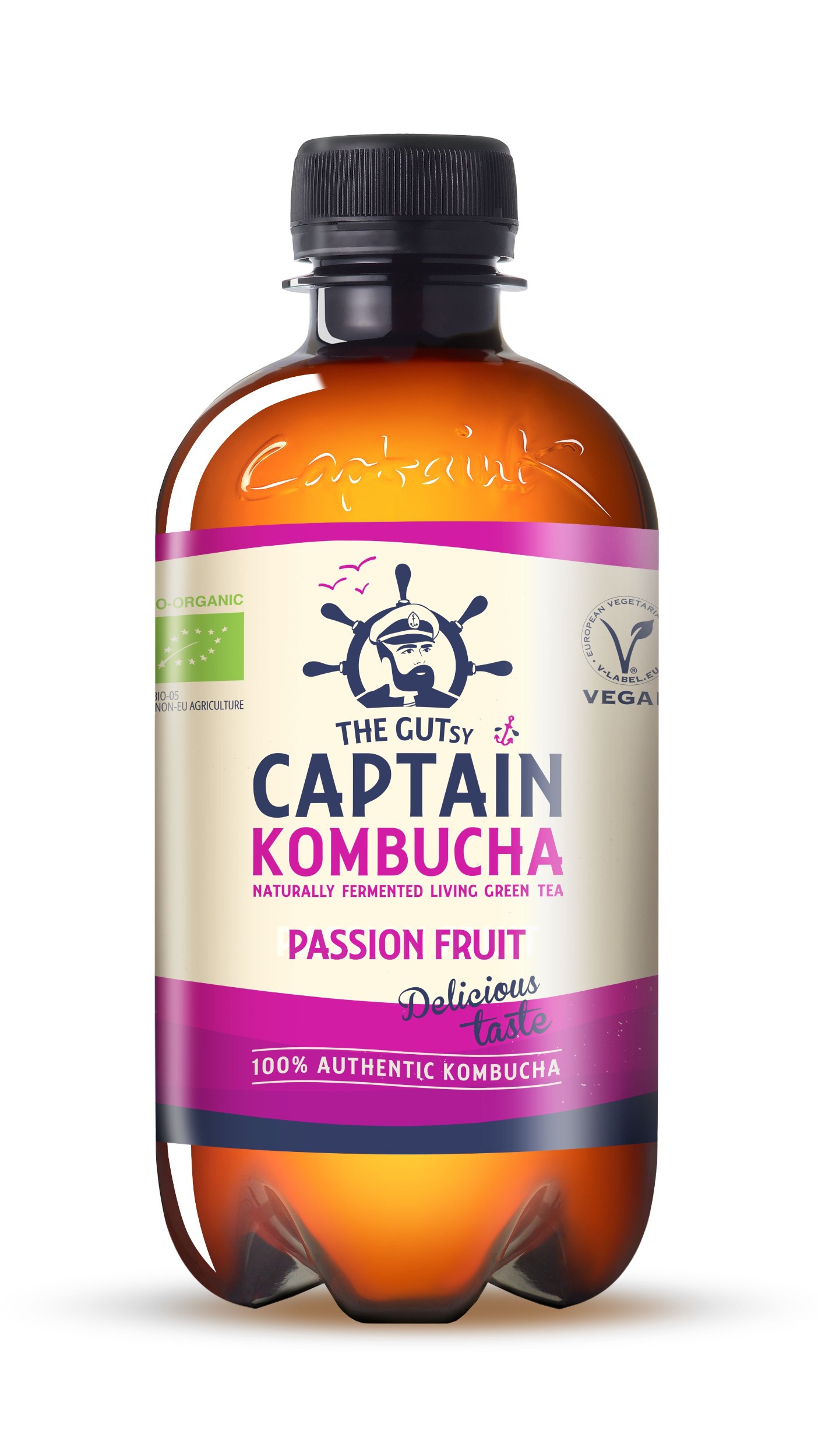 Nápoje - Captain Kombucha Passion Fruit 400ml