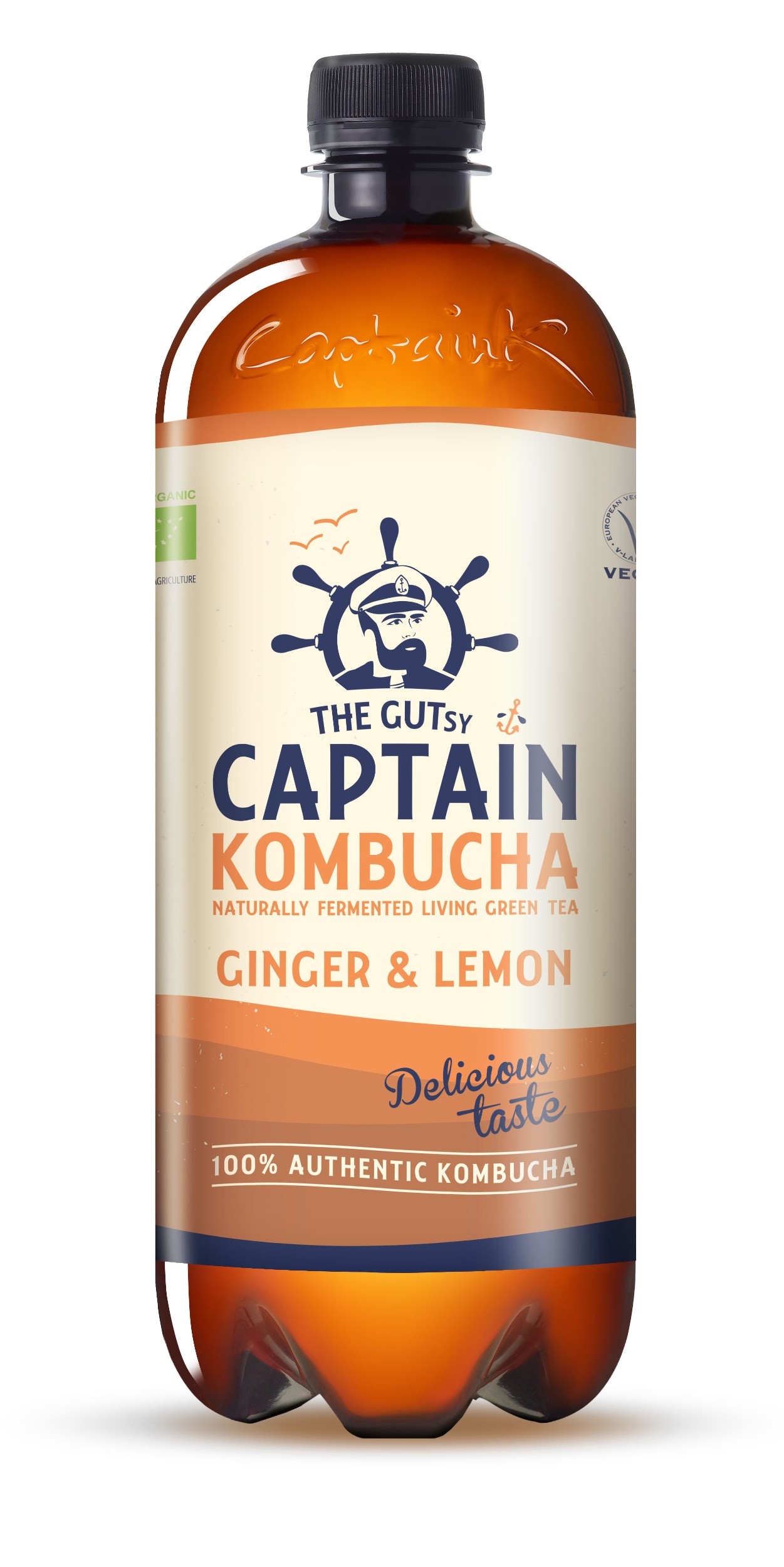 Nápoje - Captain Kombucha Zázvor, citron 1l