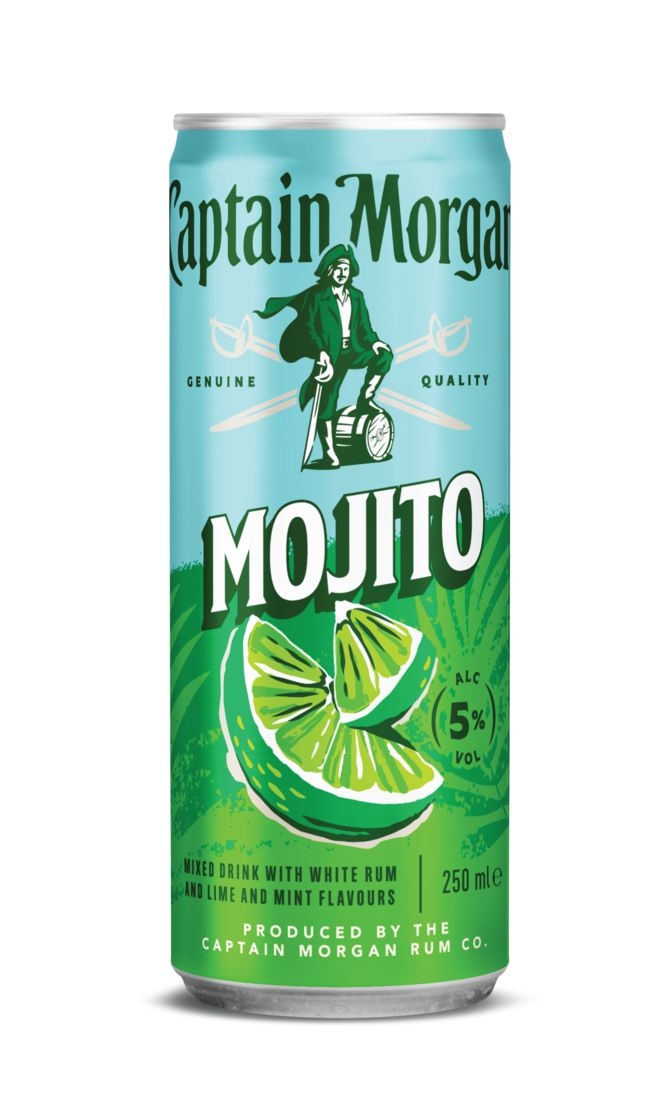 Nápoje - Captain Morgan Mojito 5% 0.25l