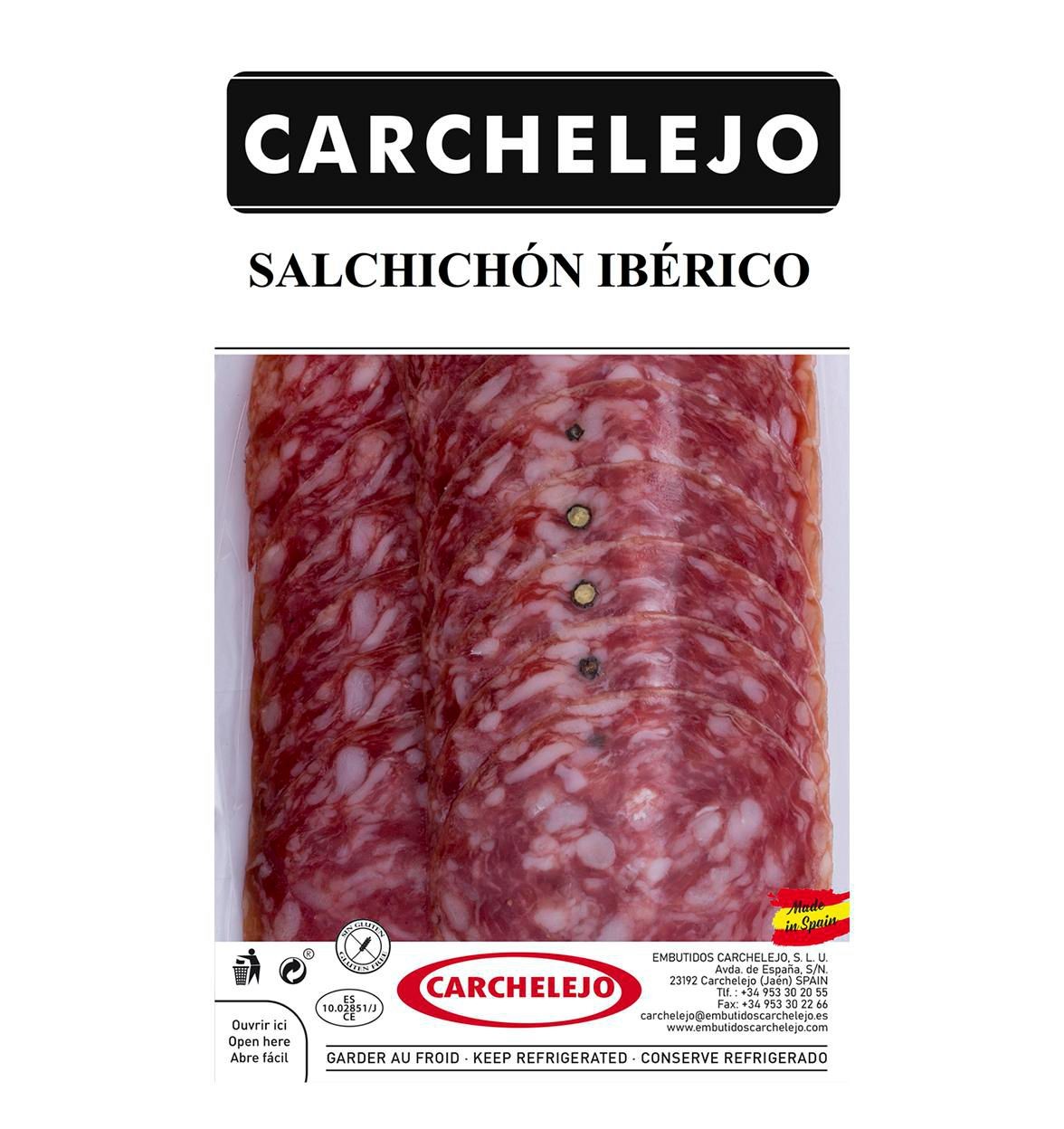 Uzeniny a lahůdky - Carchelejo Salchichon Iberico plátky 80 g
