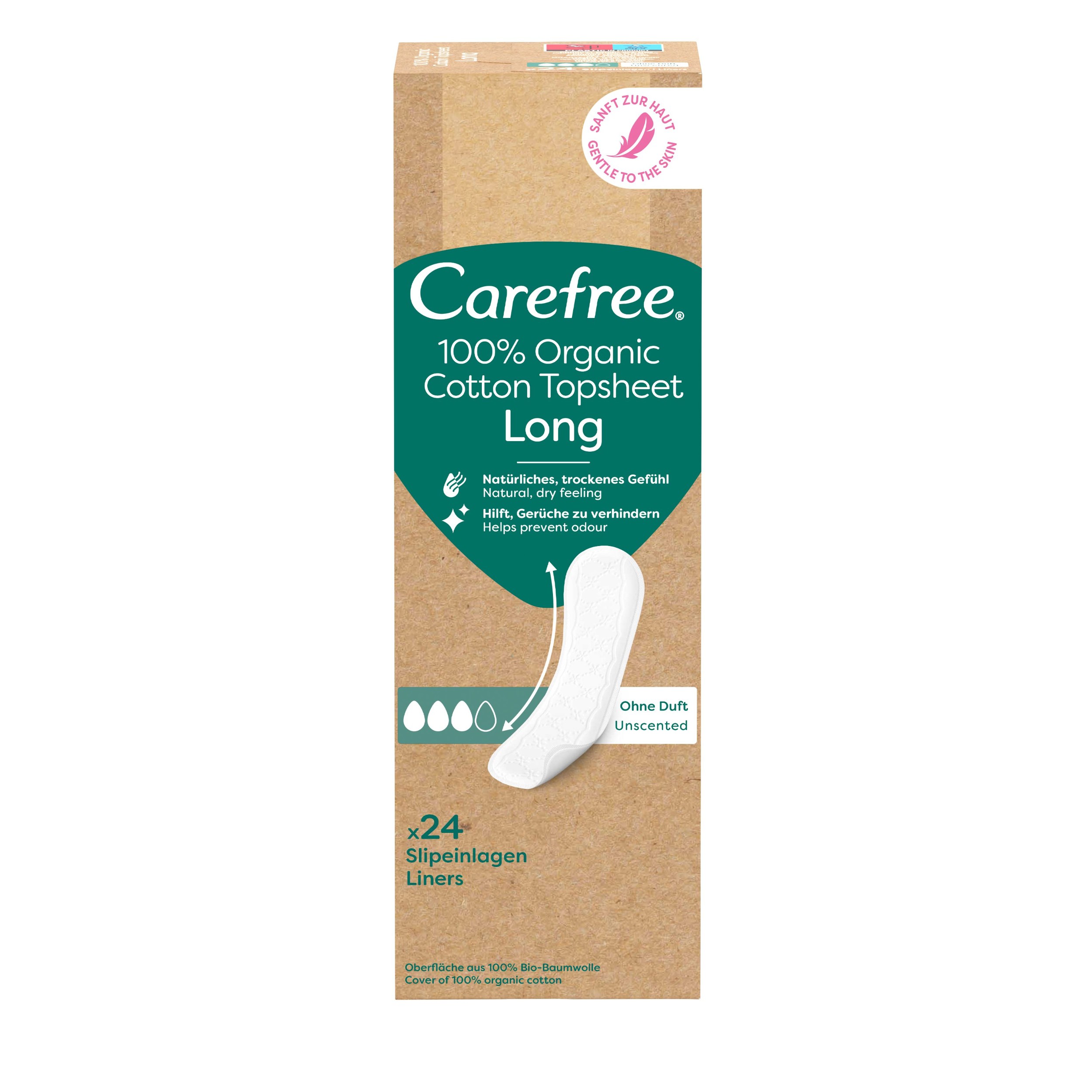 Drogerie a kosmetika - Carefree Organic Cotton Long 24