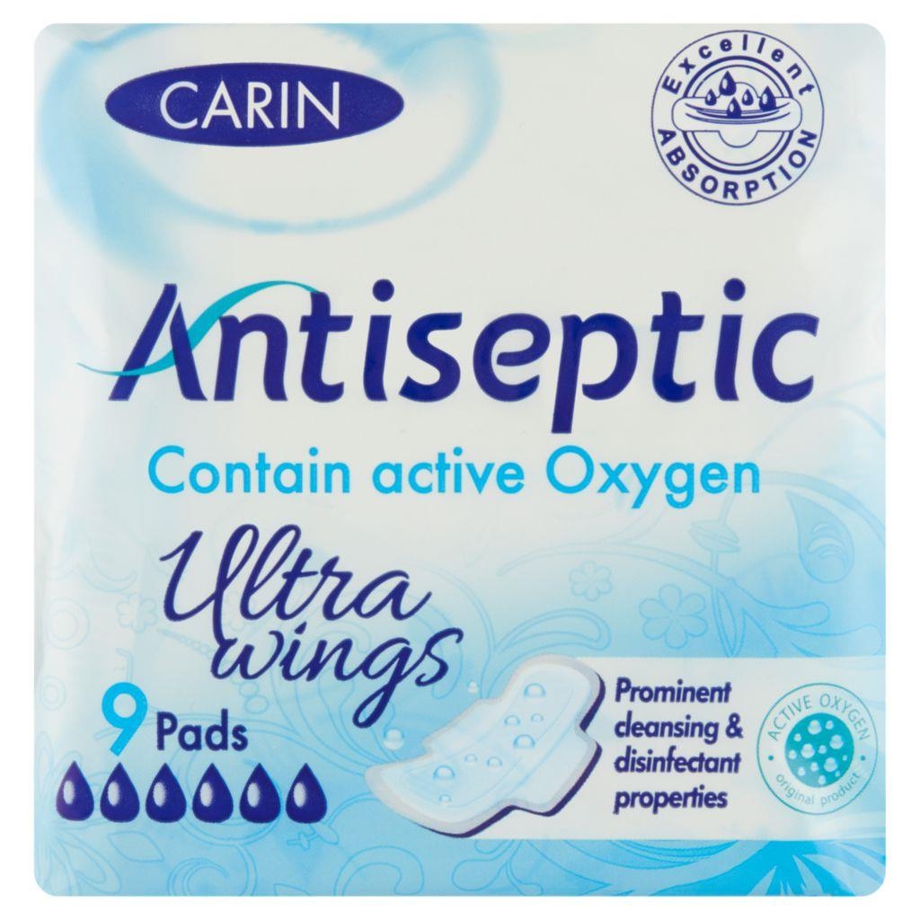 Drogerie a kosmetika - Carin Antiseptic Ultra Tenké mentruační vložky 9 ks