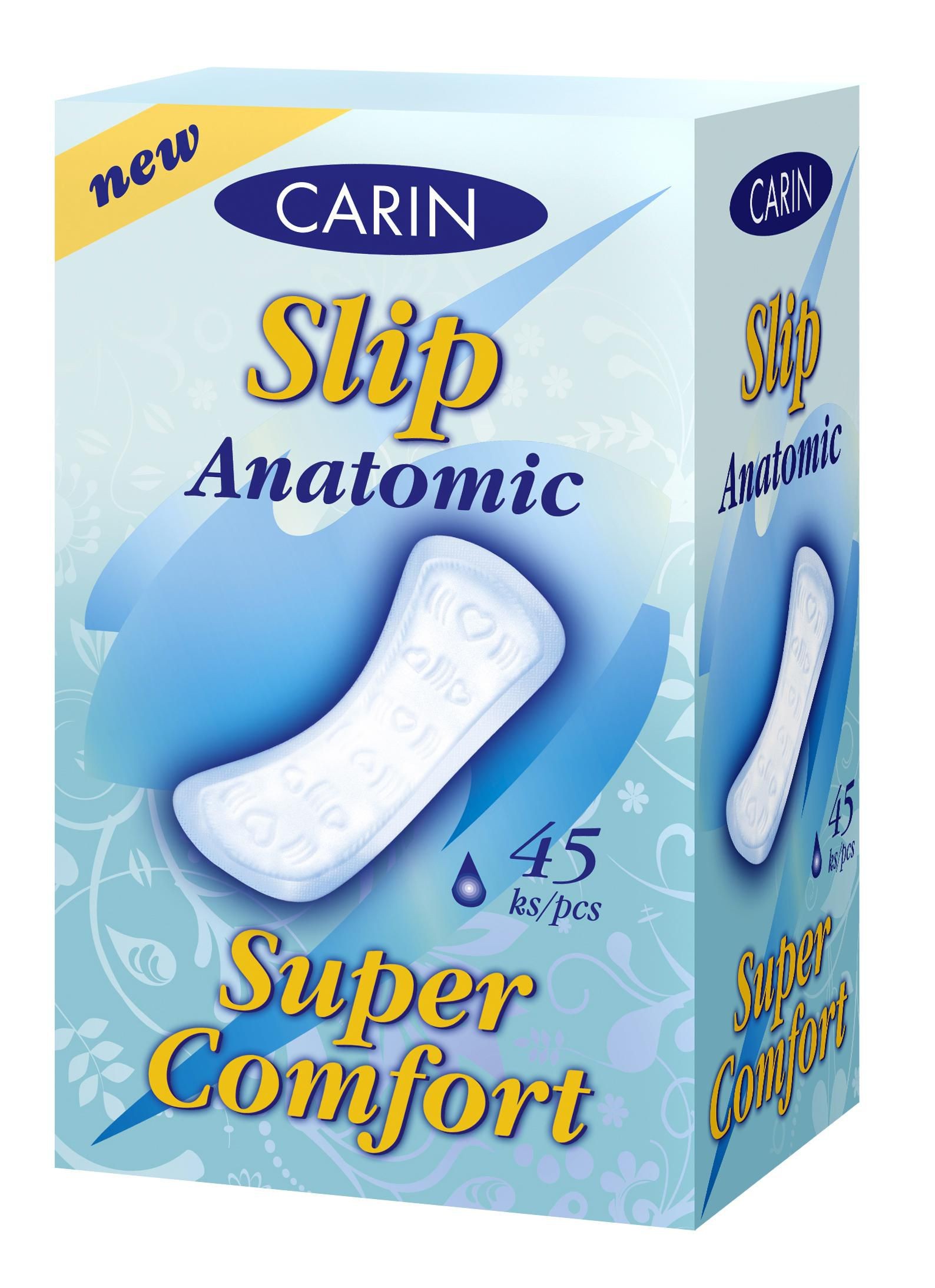 Drogerie a kosmetika - Carin Slip Anatomic 45 ks