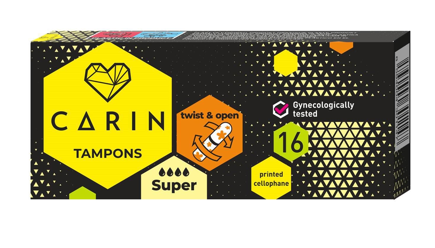 Drogerie a kosmetika - Carine menstruační tampony Super 16 ks