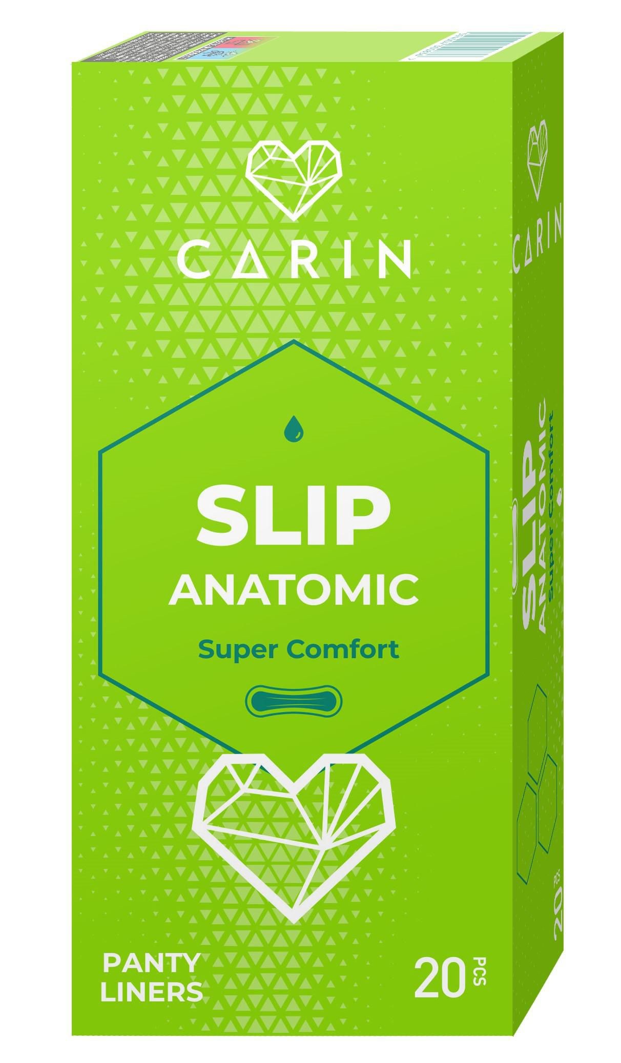 Drogerie a kosmetika - Carine Slip Anatomic slipové intimní vložky 20 kusů