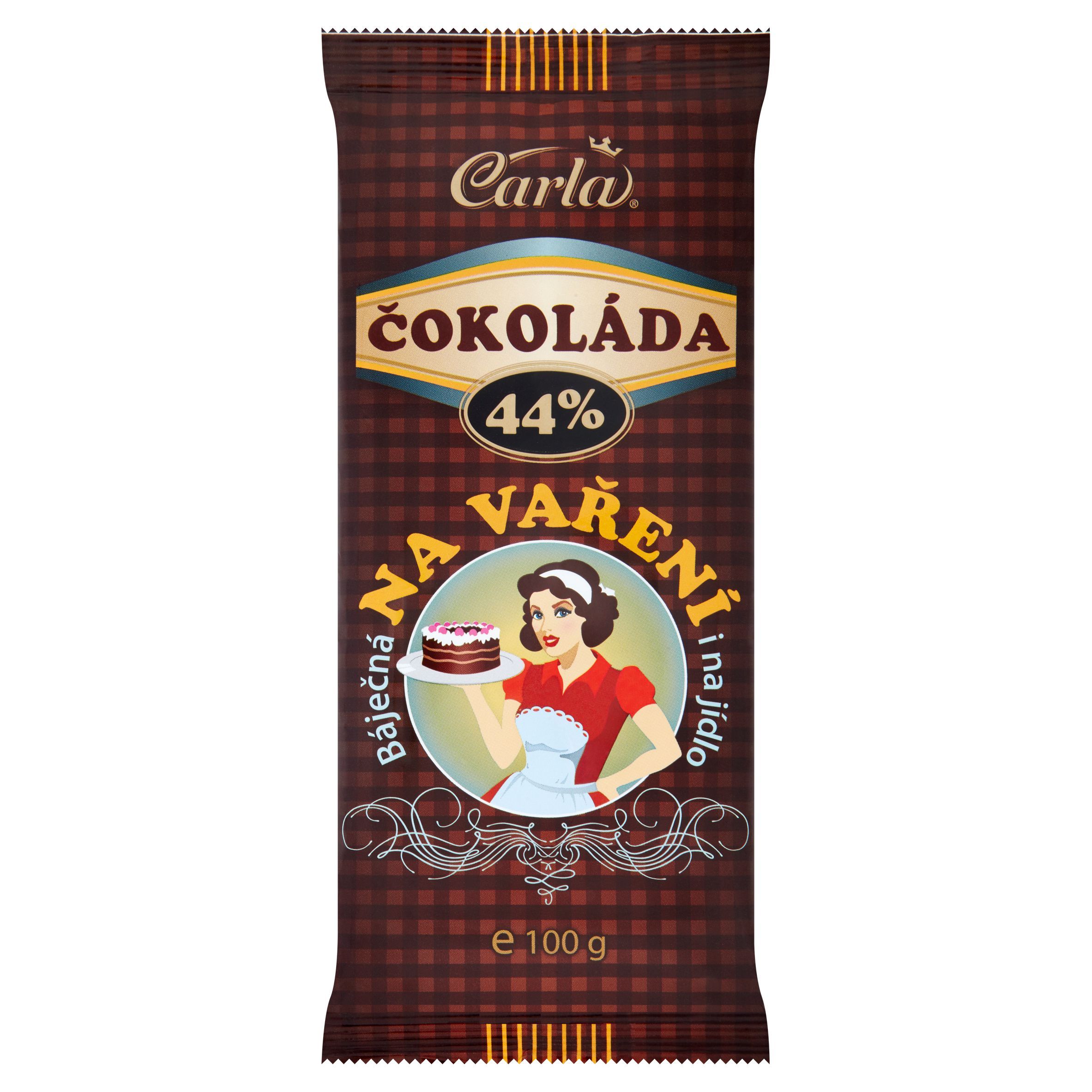 Trvanlivé potraviny - Carla Čokoláda na vaření 44% 100 g