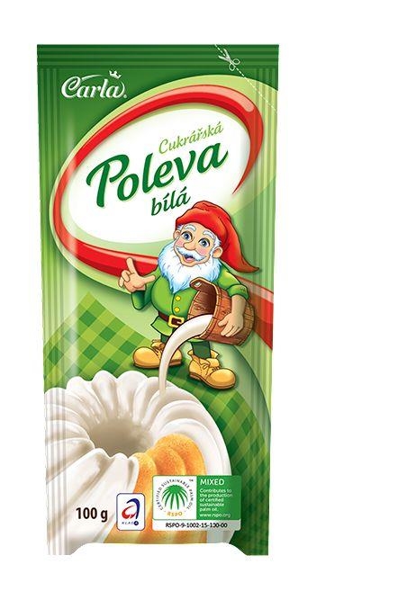 Trvanlivé potraviny - Carla Cukrářská poleva bílá 100 g