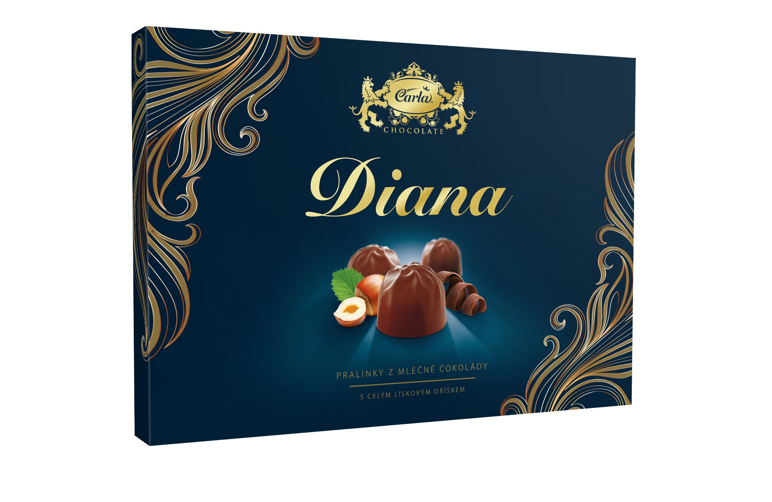 Trvanlivé potraviny - Carla Diana formované čokoládové bonbony v mléčné čokoládě 133 g