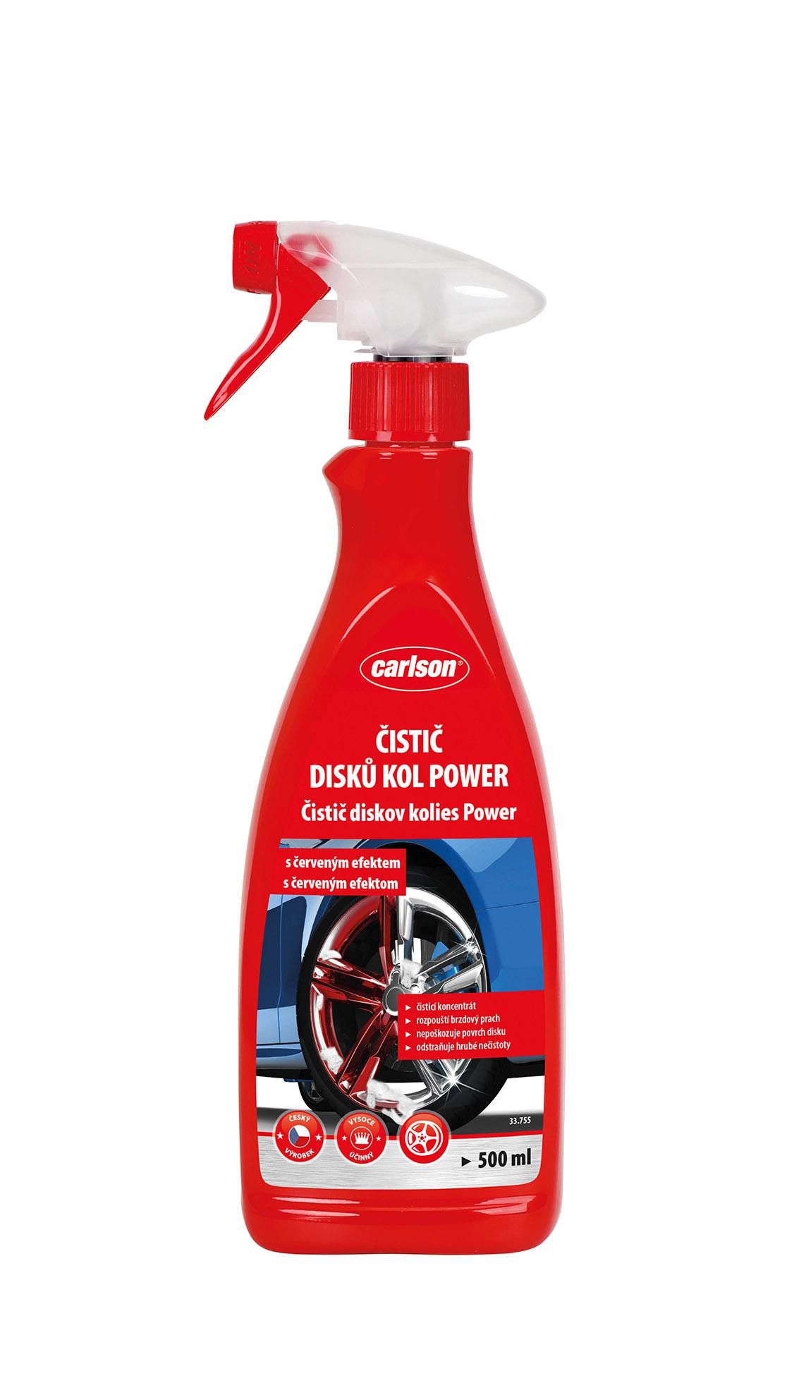 Auto-moto - Carlson Čistič disků kol power s červeným efektem 500ml