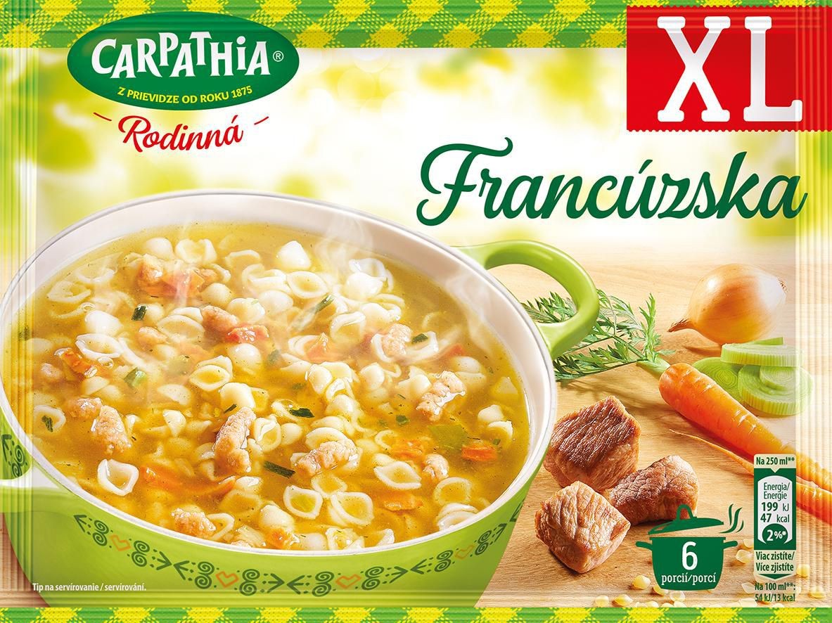 Trvanlivé potraviny - Carpathia Plný hrnec Francouzská polévka sáček 86g