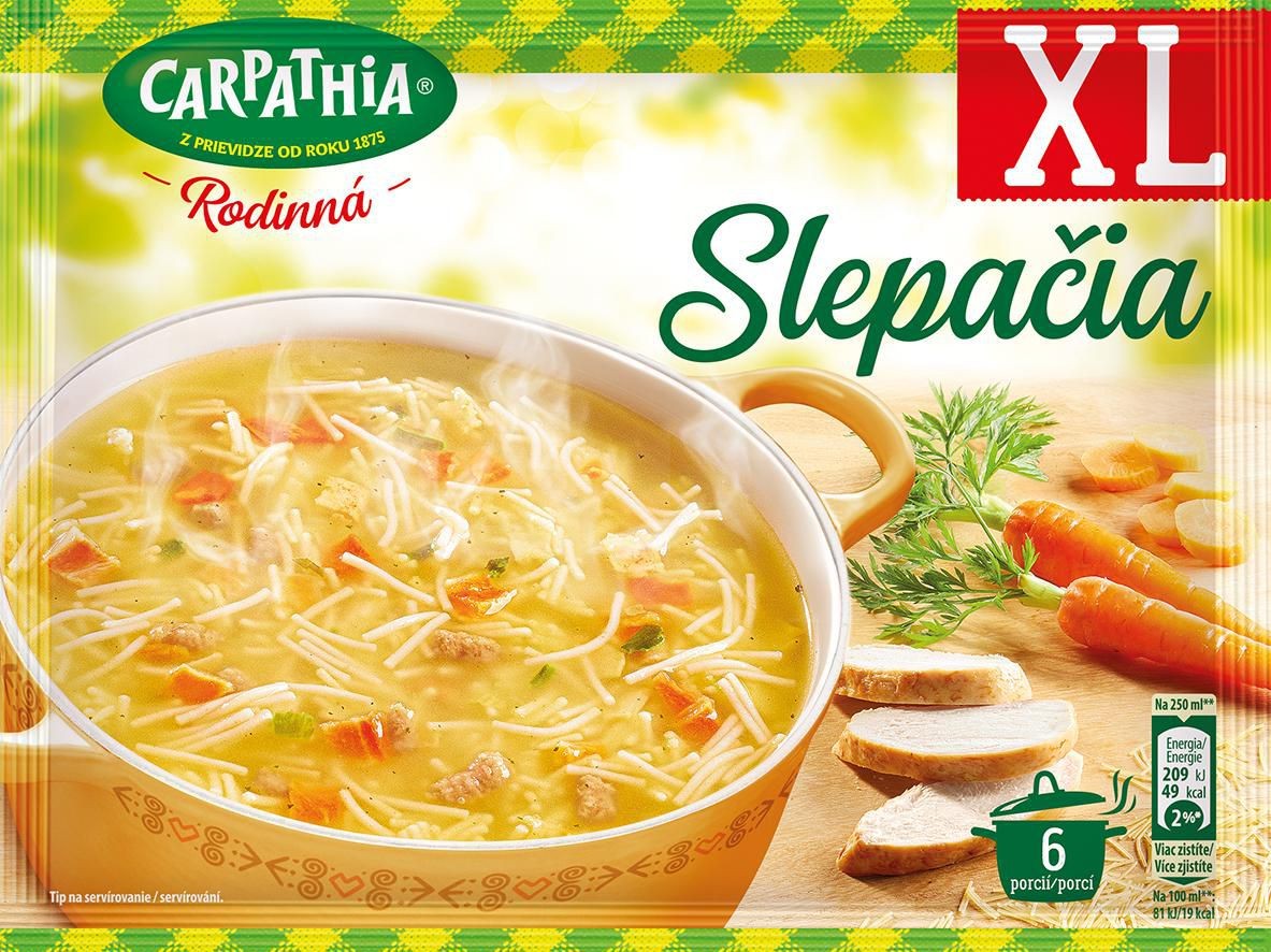 Trvanlivé potraviny - Carpathia Plný hrnec Slepičí polévka sáček 90g