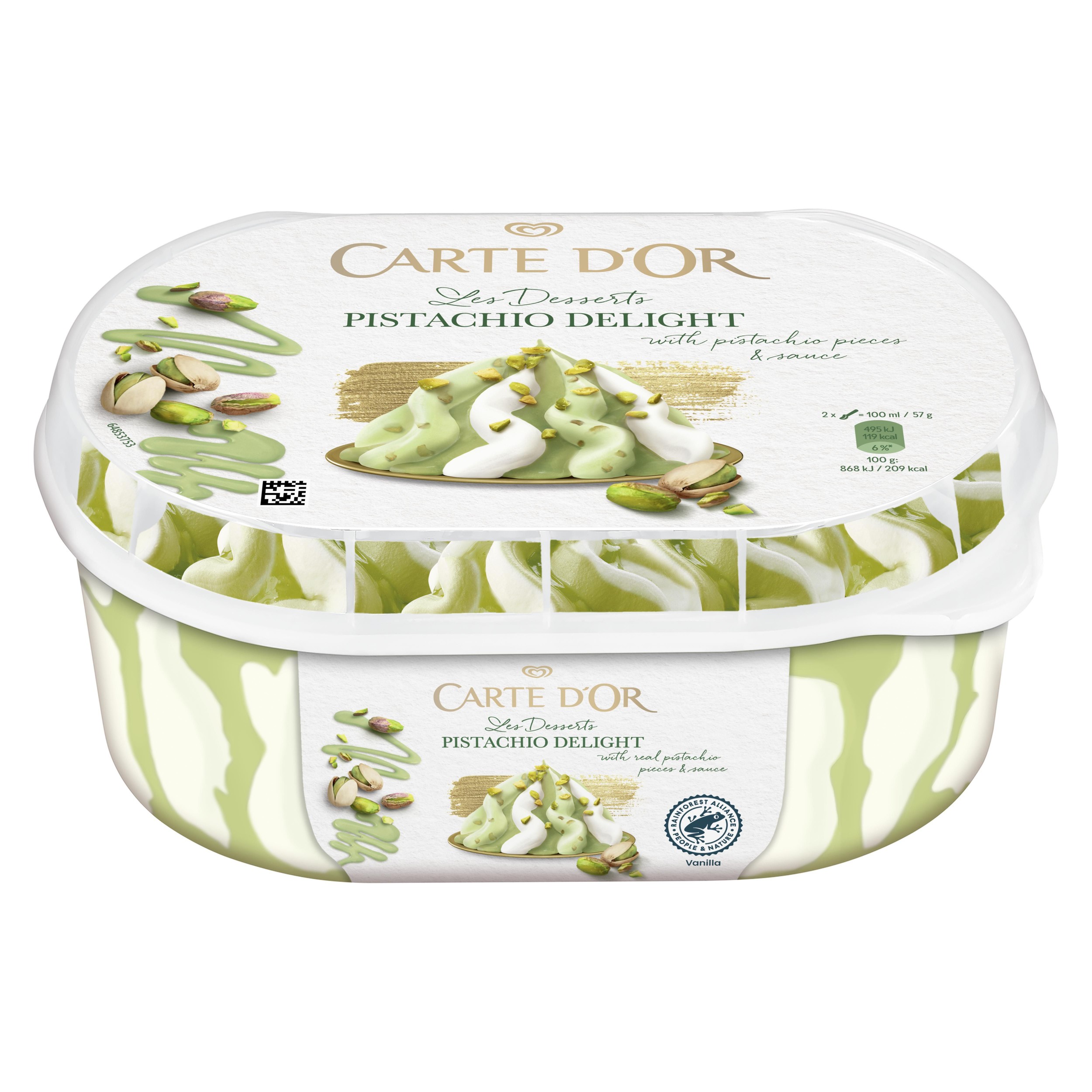 Mražené potraviny - Carte d'Or Pistachio Delight 825ml