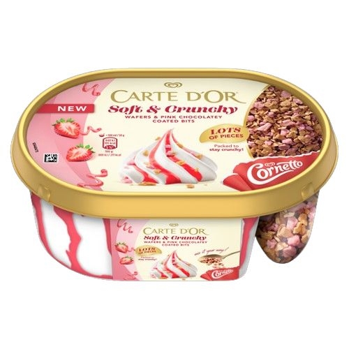 Mražené potraviny - Carte d'Or Soft & Crunchy Pink zmrzlina 750 ml